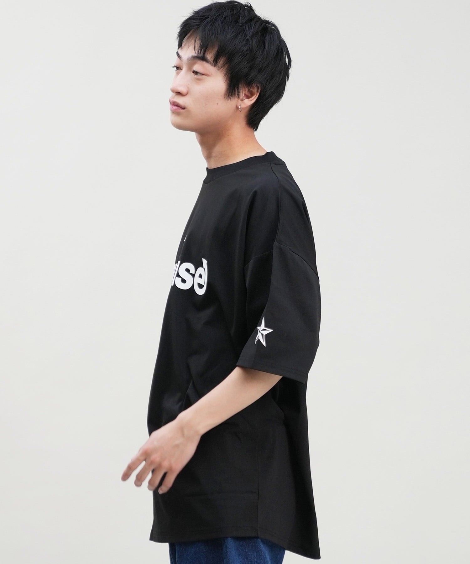 DEVILUSE デビルユース メンズ ラッシュガード 半袖 Tシャツ オーバーサイズ 水陸両用 ムラサキスポーツ限定 243OO1ST301DU(WHT-M)