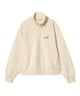 Carhartt/カーハート HALF ZIP AMERICAN SCRIPT SWEAT レディース スウェット ハーフジップ I032329(NATU-XS)