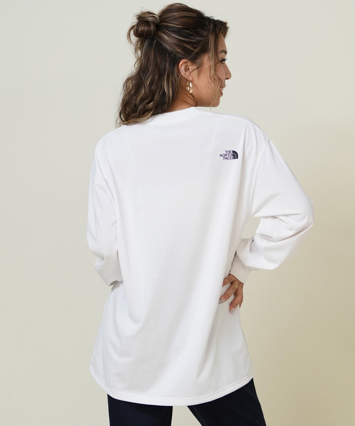 THE NORTH FACE ザ・ノース・フェイス 長袖 Tシャツ ロンT レディース ロングスリーブフリーラングラフィッククルー NT62593(K-S)