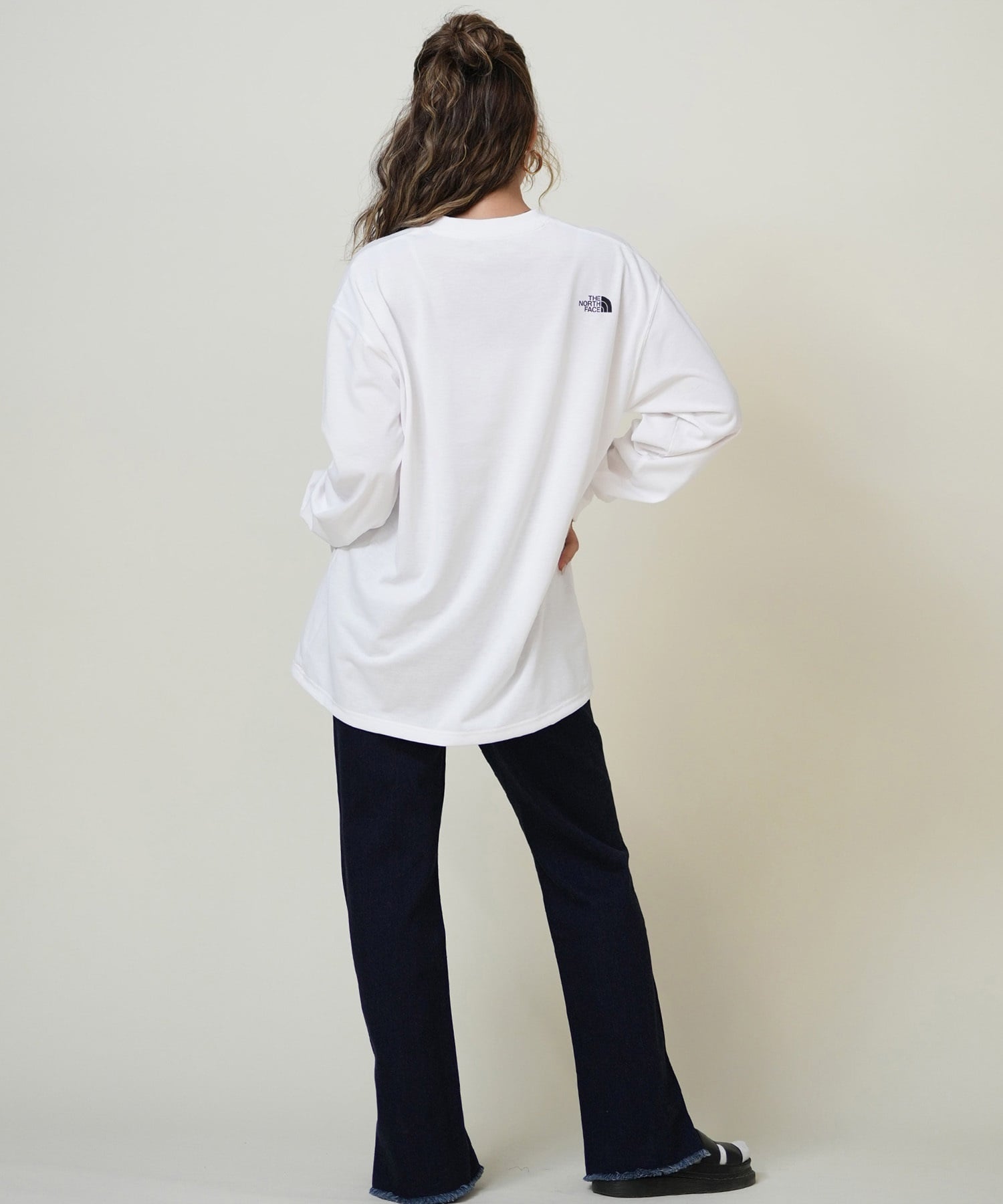 THE NORTH FACE ザ・ノース・フェイス 長袖 Tシャツ ロンT レディース ロングスリーブフリーラングラフィッククルー NT62593(K-S)