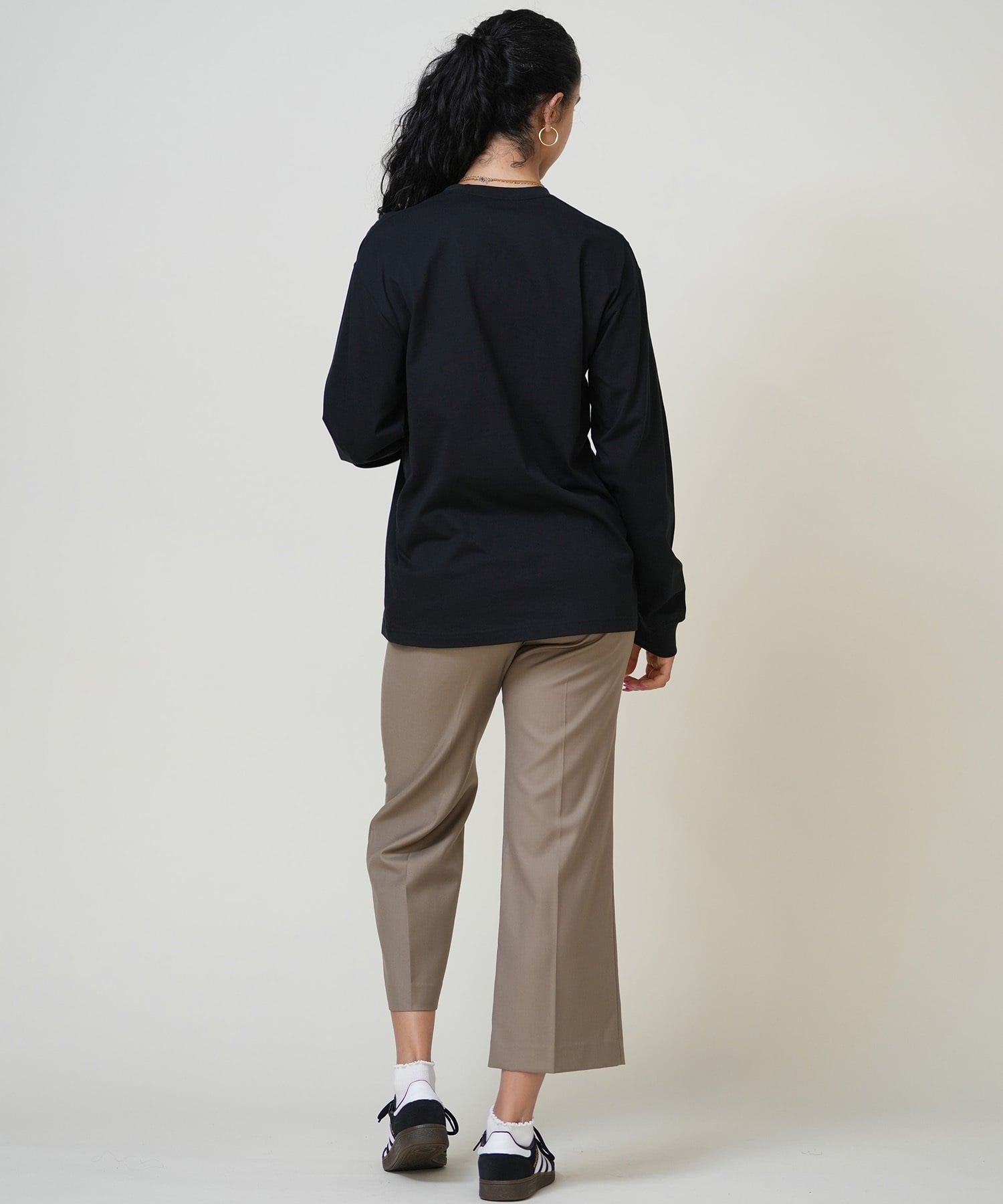 THE NORTH FACE ザ・ノース・フェイス 長袖 Tシャツ ロンT レディース 刺繍 花 ロングスリーブフラッシュドライフラワーロゴティー NT82535(K-S)