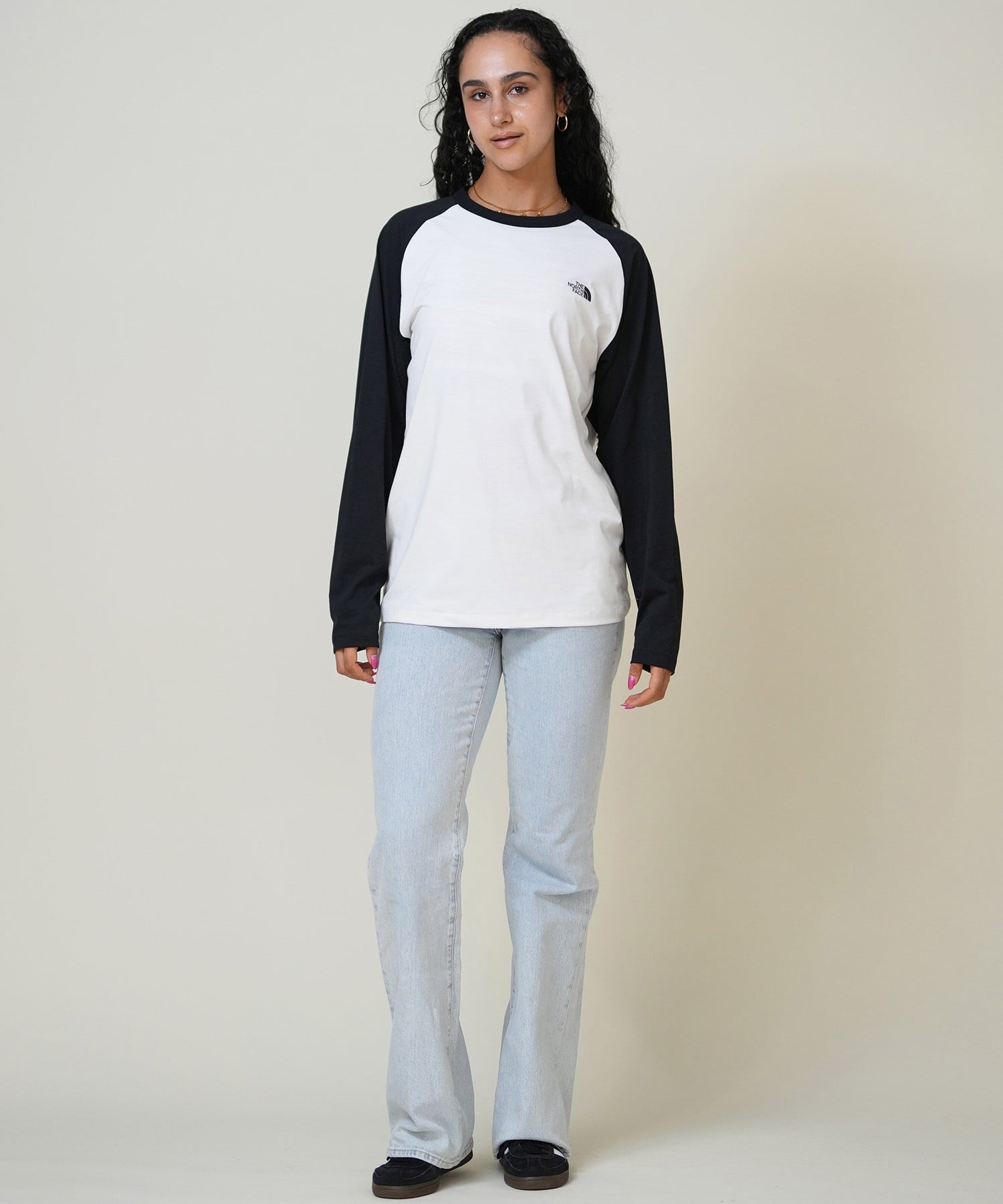 THE NORTH FACE ザ・ノース・フェイス 長袖 Tシャツ ロンT レディース ラグラン ロングスリーブイーエスベースボールティー NT82591(WK-S)