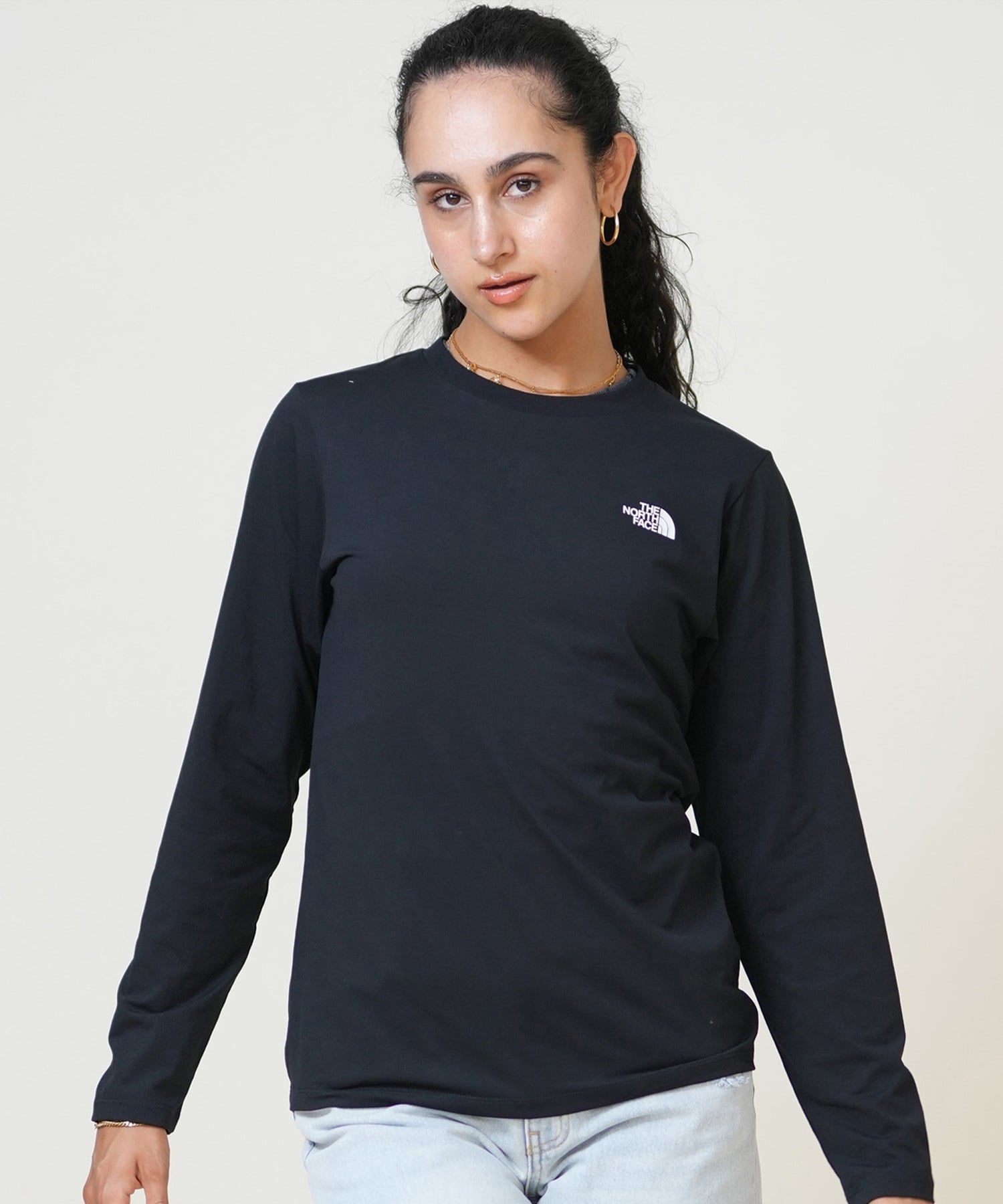 THE NORTH FACE ザ・ノース・フェイス 長袖 Tシャツ ロンT レディース バックプリント ロゴ L S ES Climbing Logo Tee NTW82584(K-M)