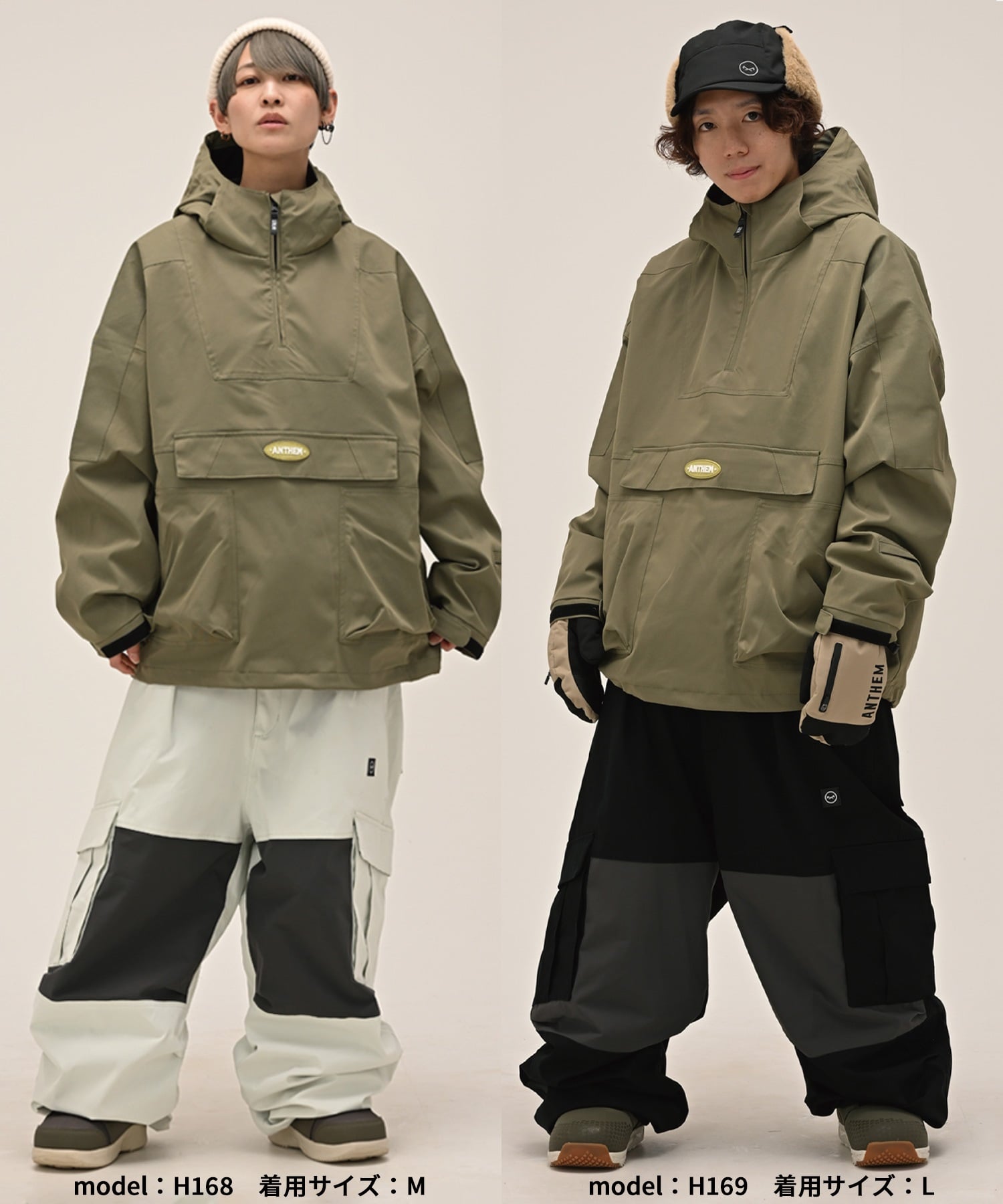 ANTHEM アンセム OVAL CAPTURED スノーボード ウェア ジャケット ユニセックス 25-26モデル LL C14【2526】(BLGRY-S)