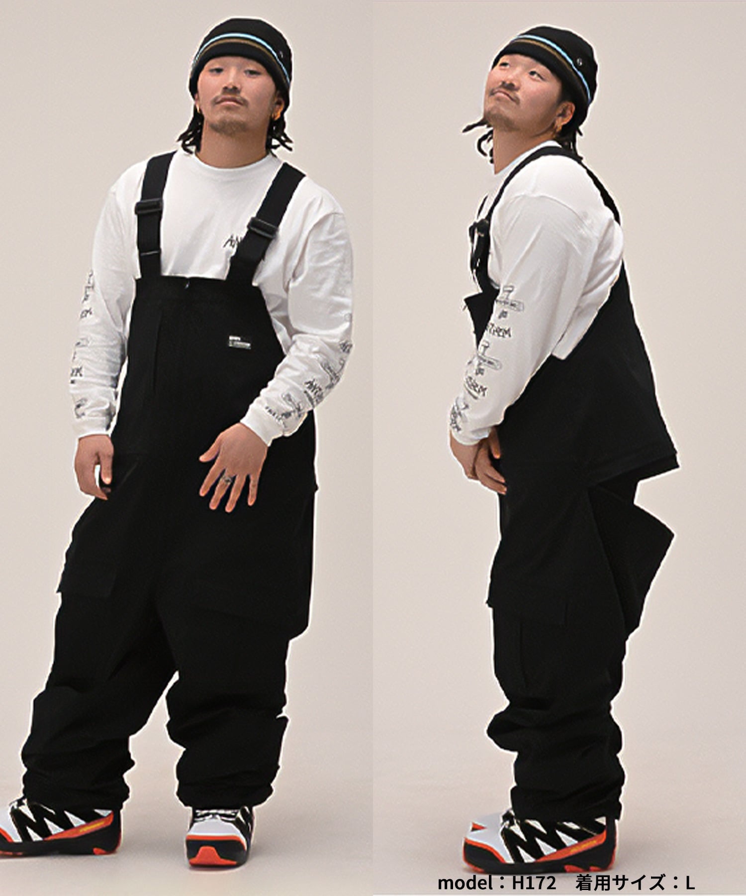 ANTHEM アンセム CHEST SLIT スノーボード ウェア パンツ ユニセックス 25-26モデル LL C14【2526】(BLACK-S)