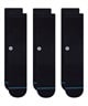 STANCE スタンス ソックス 靴下 ロゴ クルー丈 無地 ICON 3 PACK M556D18ICP#BLK(BLK-L)