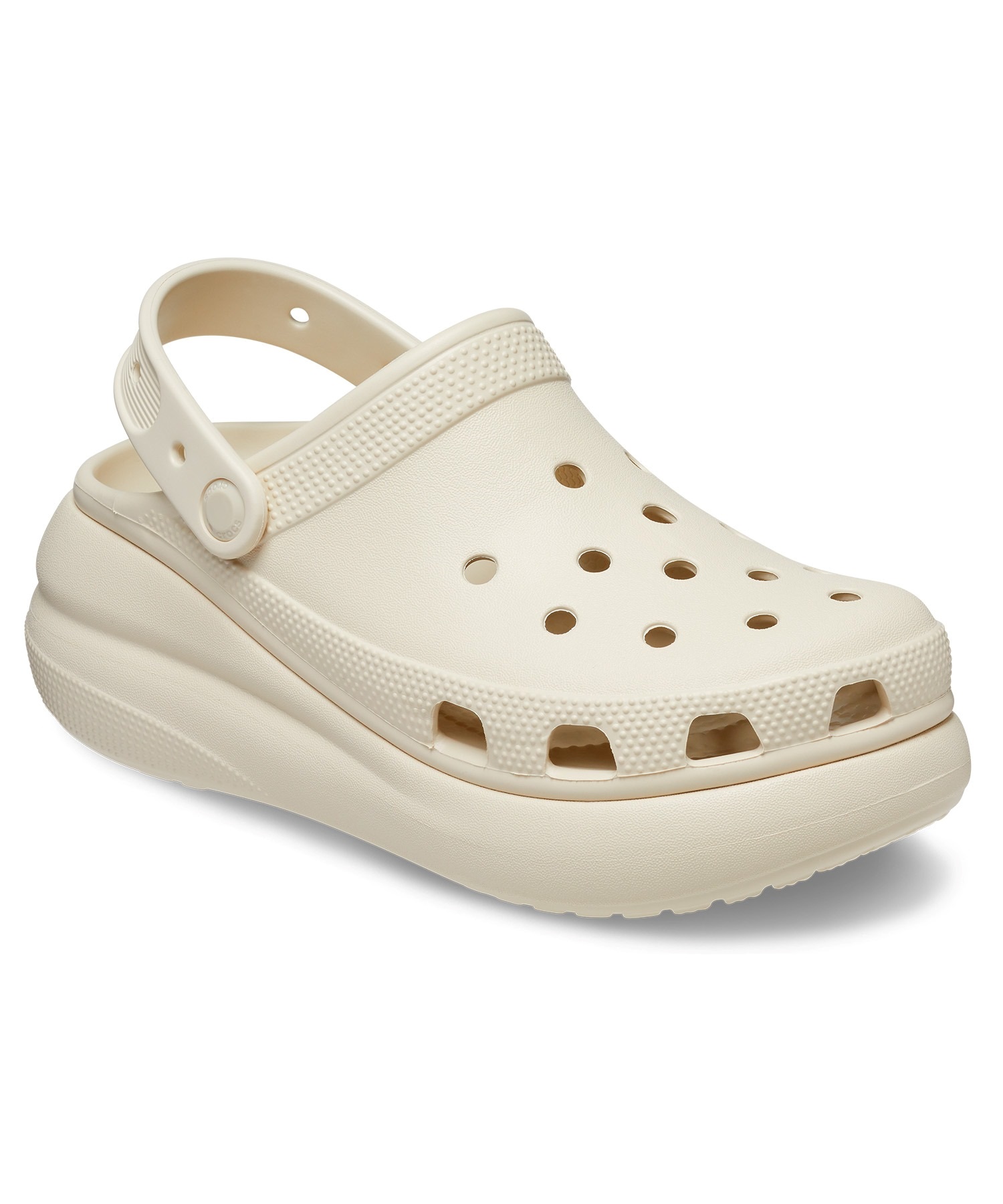 CROCS クロックス シューズ サンダル レディース 厚底 クラッシュ クロッグ CRUSH CLOG 207521-2Y2(BONE-23.0cm)