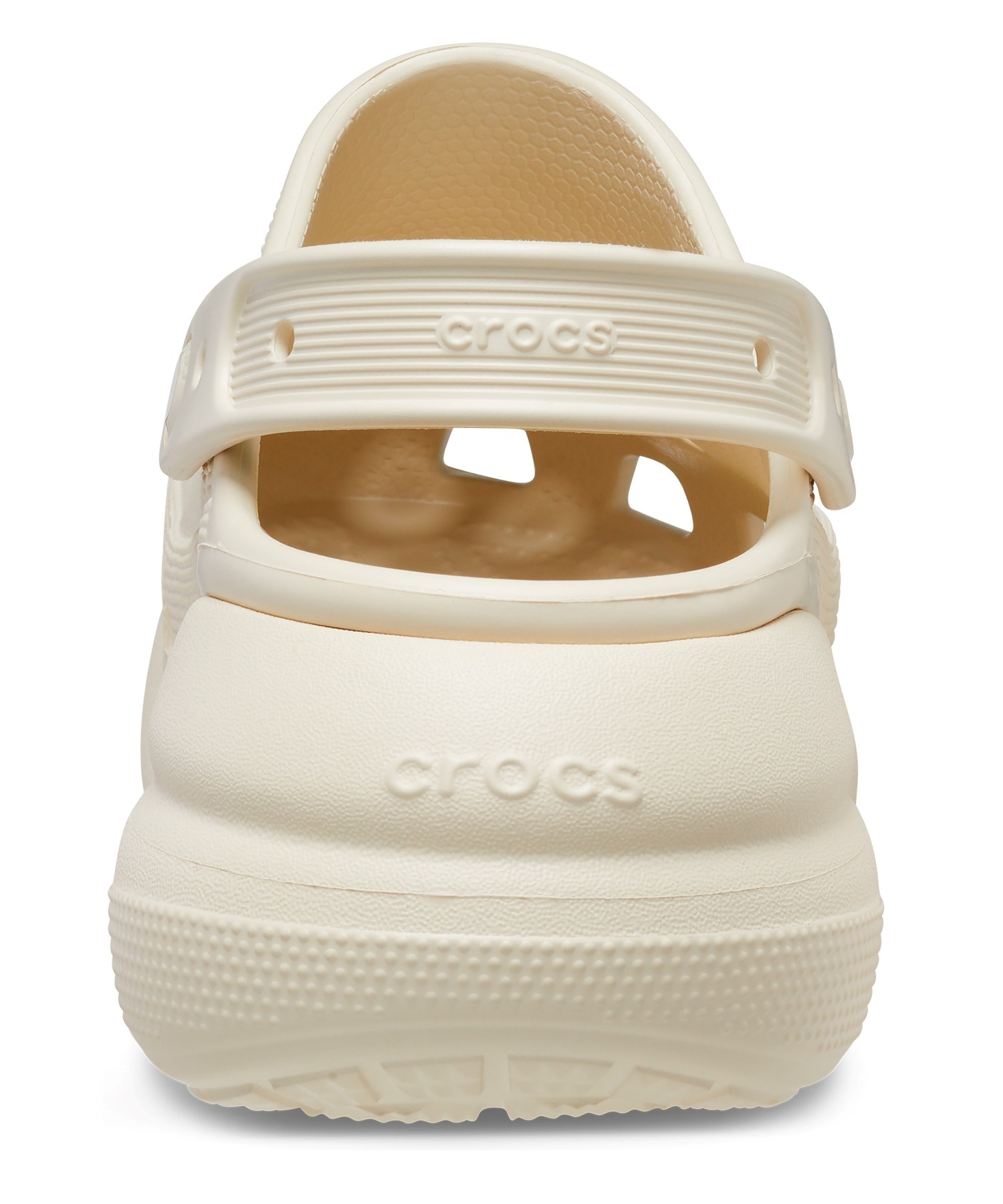 CROCS クロックス シューズ サンダル レディース 厚底 クラッシュ クロッグ CRUSH CLOG 207521-2Y2(BONE-23.0cm)