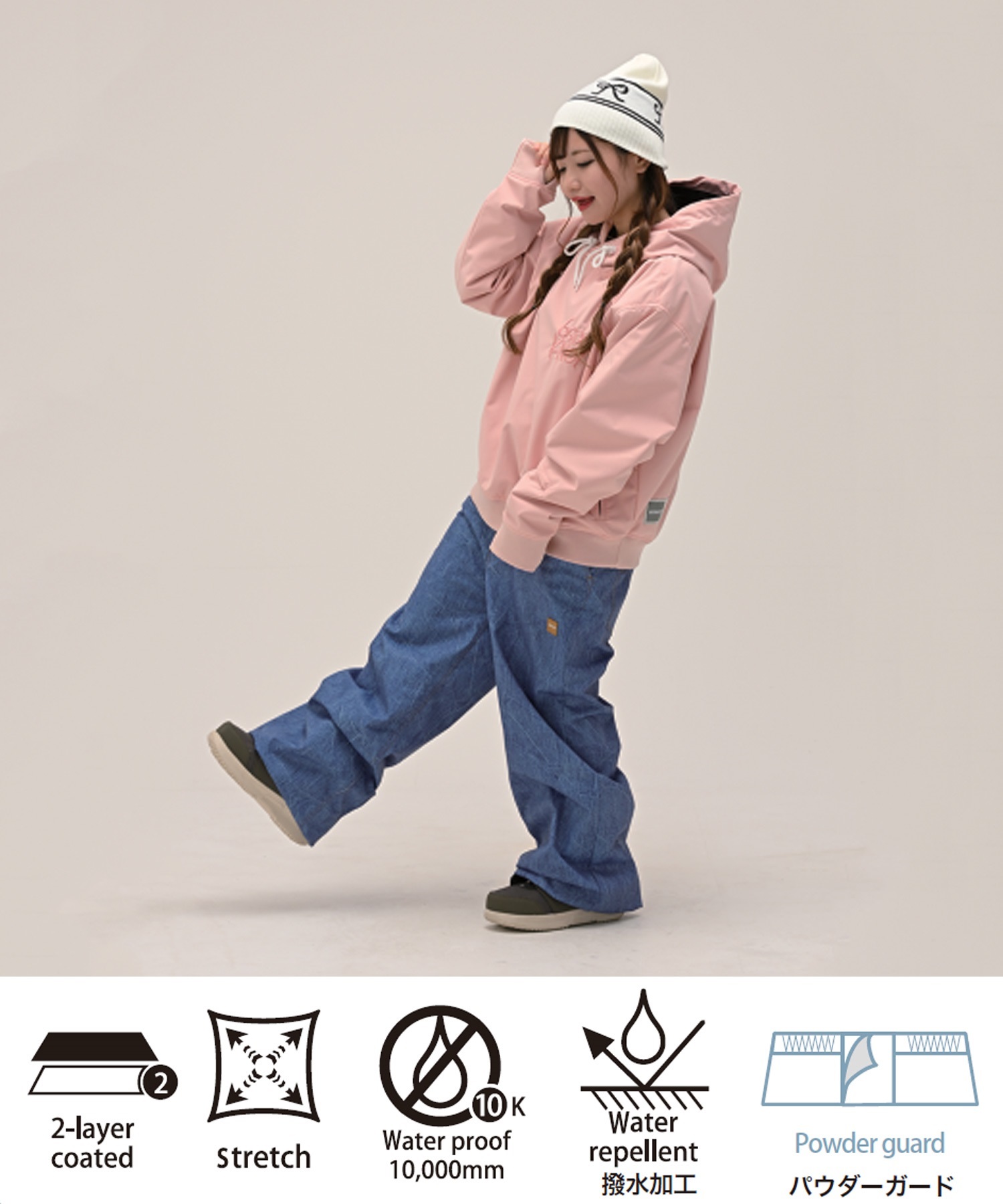 6KNOT シックスノット BUGGY スノーボード ウェア パンツ レディース ムラサキスポーツ 25-26モデル LL C28【2526】(OFWHT-S)