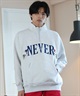FORGET NEVER フォーゲットネバー ハーフジップトレーナー ビックシルエット 244OO1TR090FN	ムラサキスポーツ限定(BLK-M)