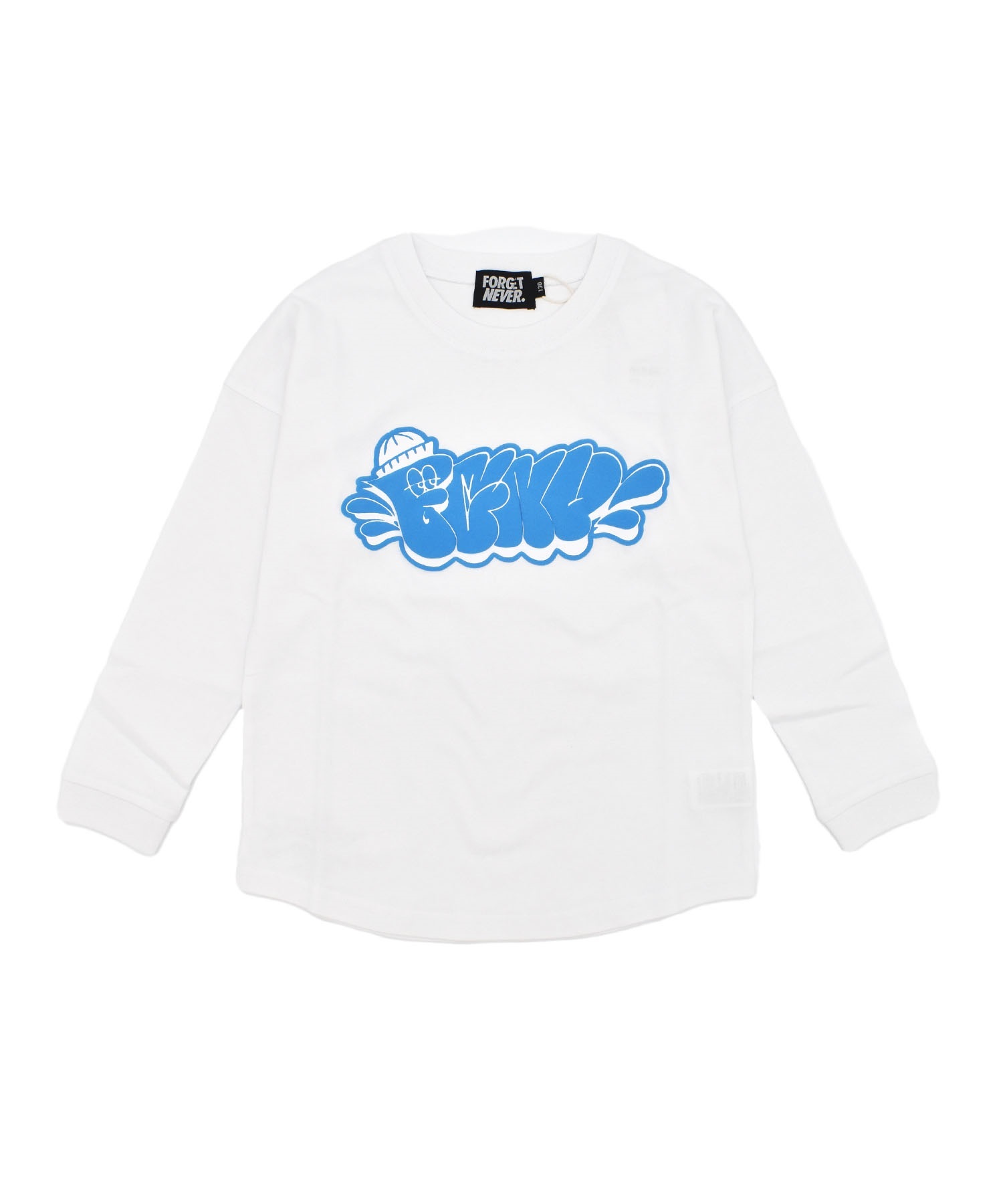FORGET NEVER フォーゲットネバー 長袖 Tシャツ キッズ ロンT PTEE 244OO3LT107FN(WHT-130cm)