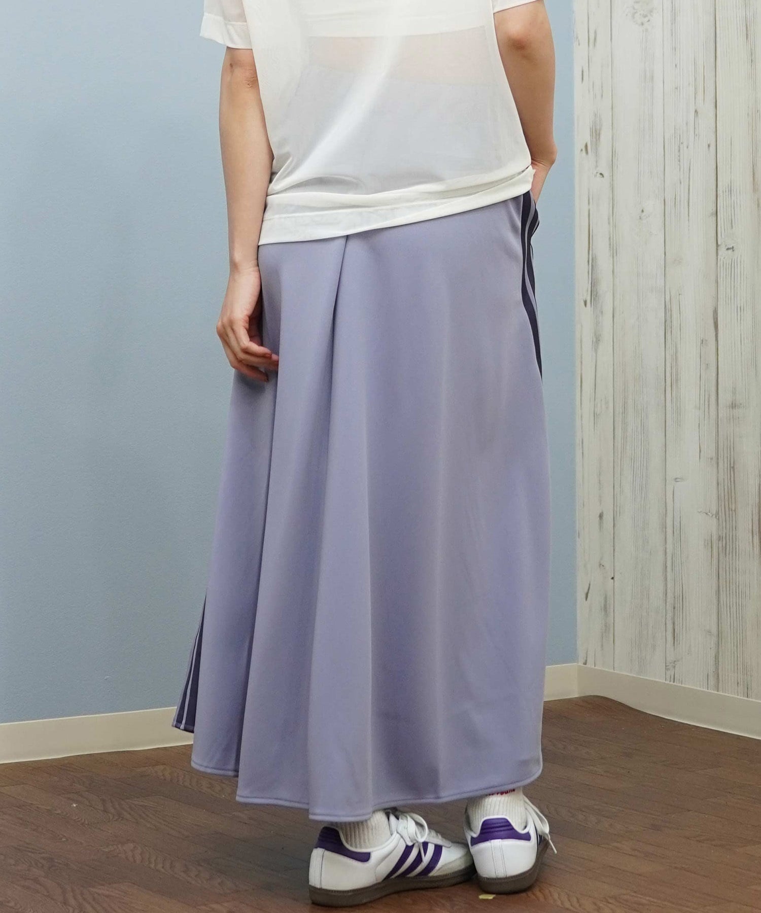 adidas アディダス スカート レディース フレアスカート 3ストライプス SH903(BE/PK-S)