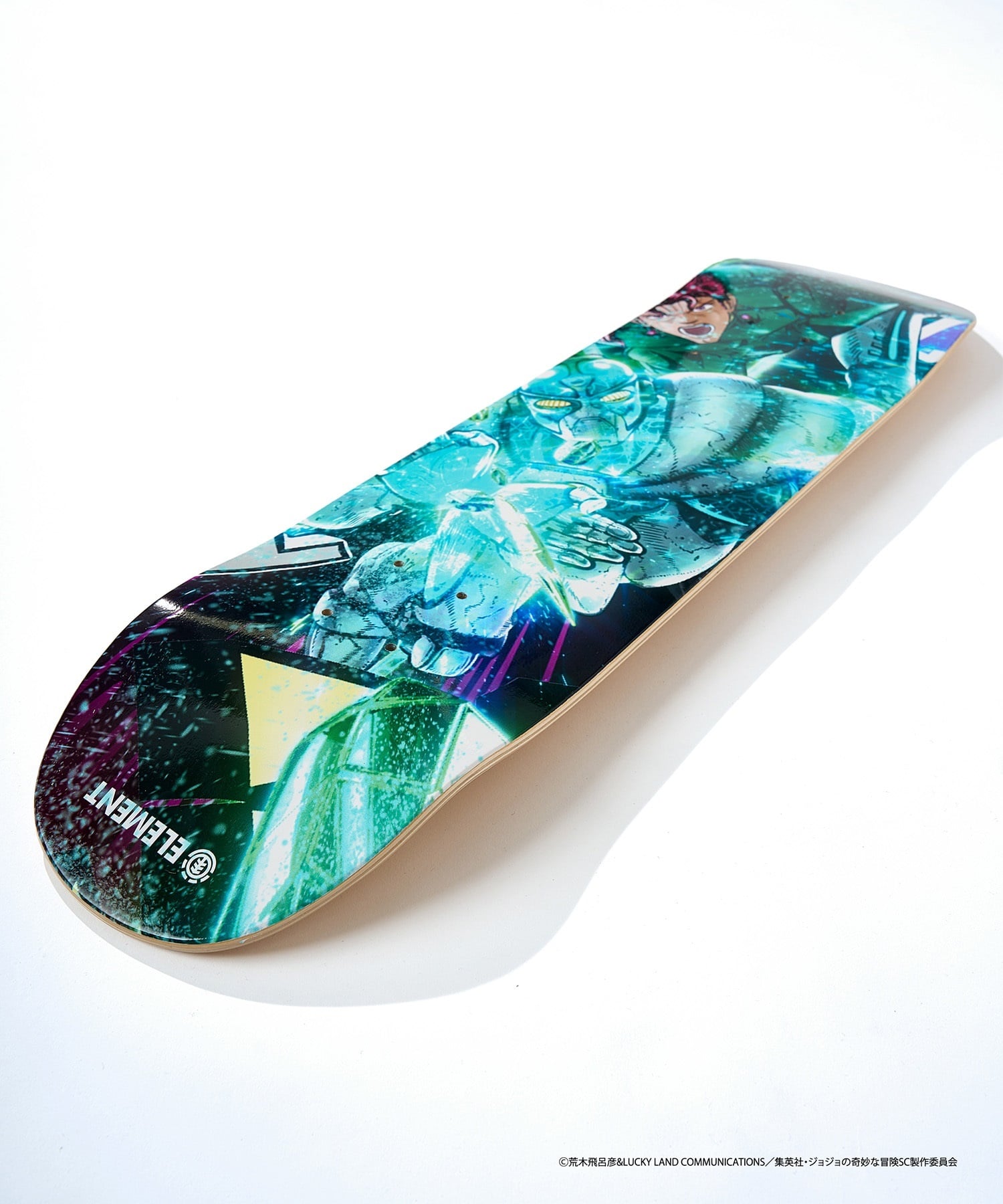 ELEMENT エレメント スケートボード デッキ JOJO コラボ 8inch KAKYOIN X HIEROPHANT GREEN ムラサキスポーツ JOJOの奇妙な冒険(KAKYO-8inch)