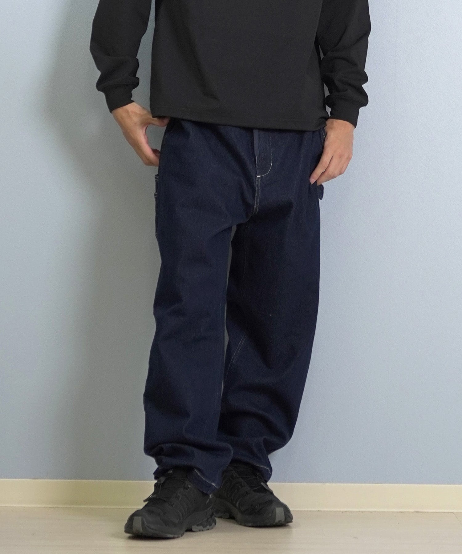 ELEMENT エレメント ロングパンツ メンズ SHOD PANTS PAINT デニムパンツ BF022-703(BDM-M)