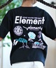 ELEMENT エレメント Tシャツ キッズ 半袖 バックプリント AGE OF SS YOUTH BF025-230(WHT-130cm)