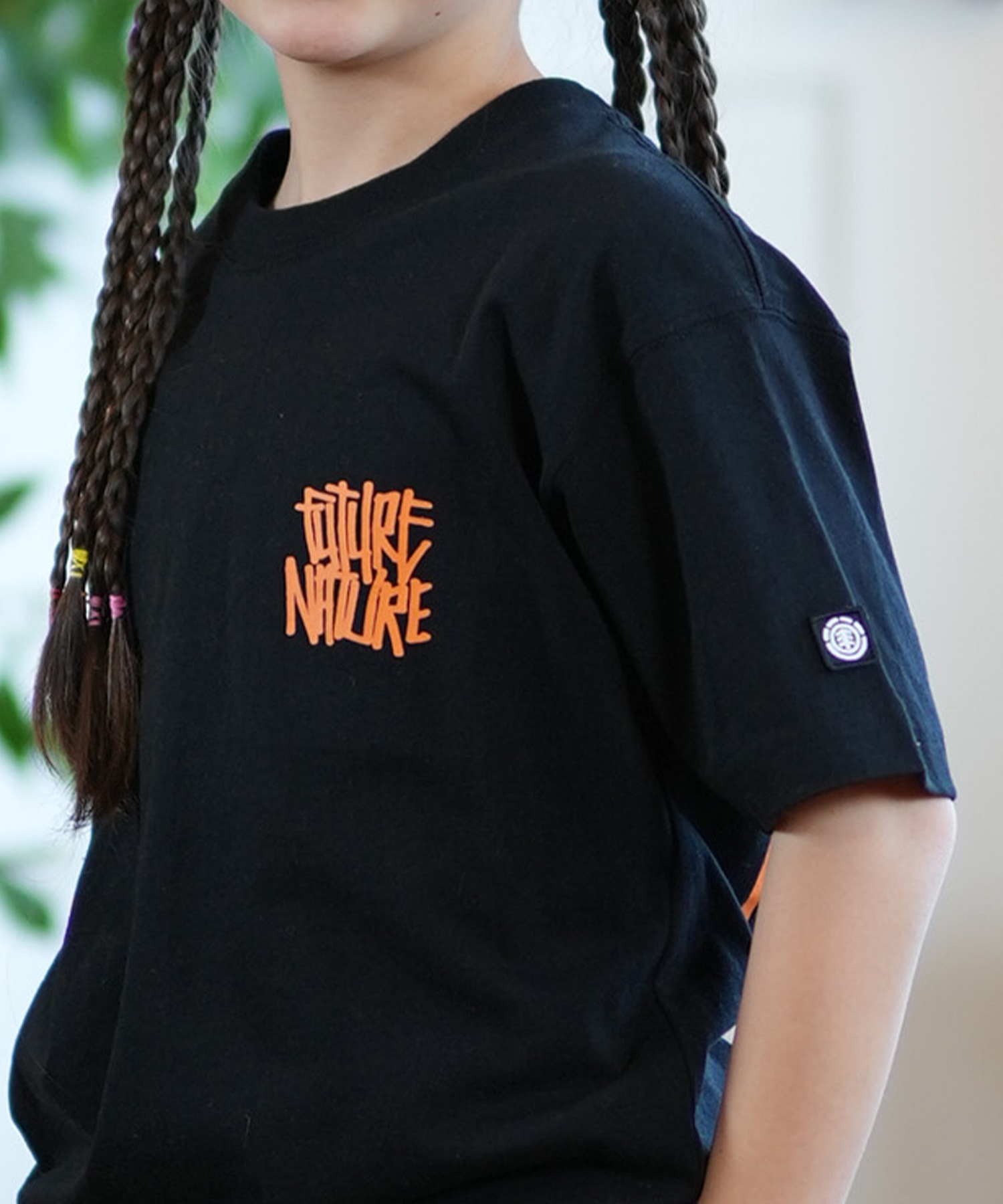 ELEMENT エレメント Tシャツ キッズ 半袖 バックプリント LAYER TAGGING SS YOUTH BF025-232(WHT-130cm)