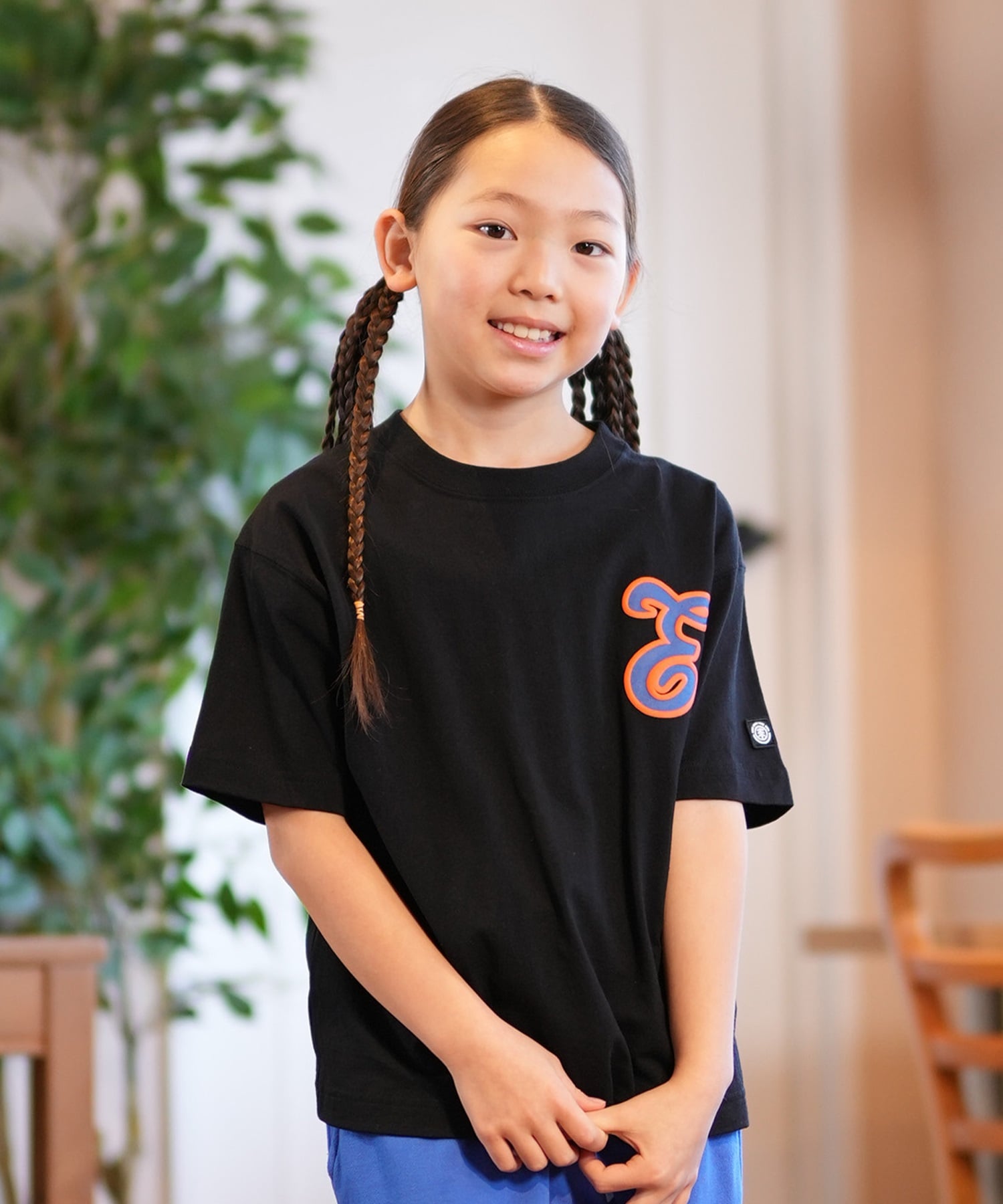 ELEMENT エレメント 半袖 Tシャツ キッズ バックプリント TEAM SS YOUTH BF025-238(BLU-130cm)