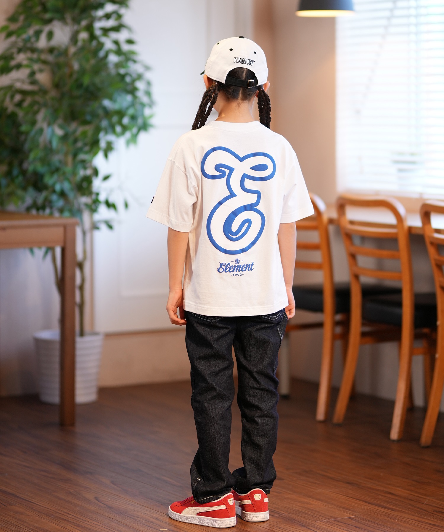ELEMENT エレメント 半袖 Tシャツ キッズ バックプリント TEAM SS YOUTH BF025-238(BLU-130cm)