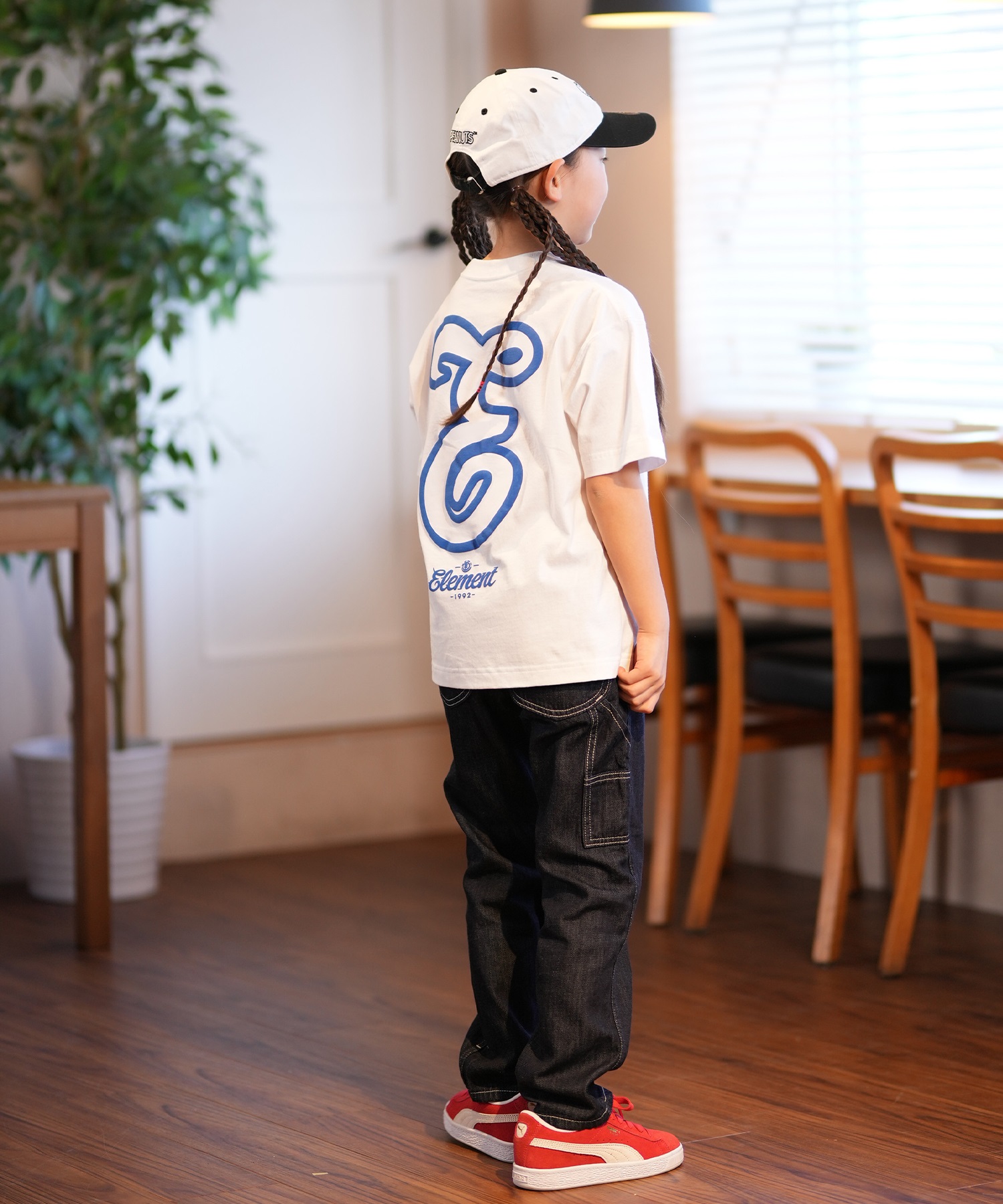 ELEMENT エレメント 半袖 Tシャツ キッズ バックプリント TEAM SS YOUTH BF025-238(BLU-130cm)