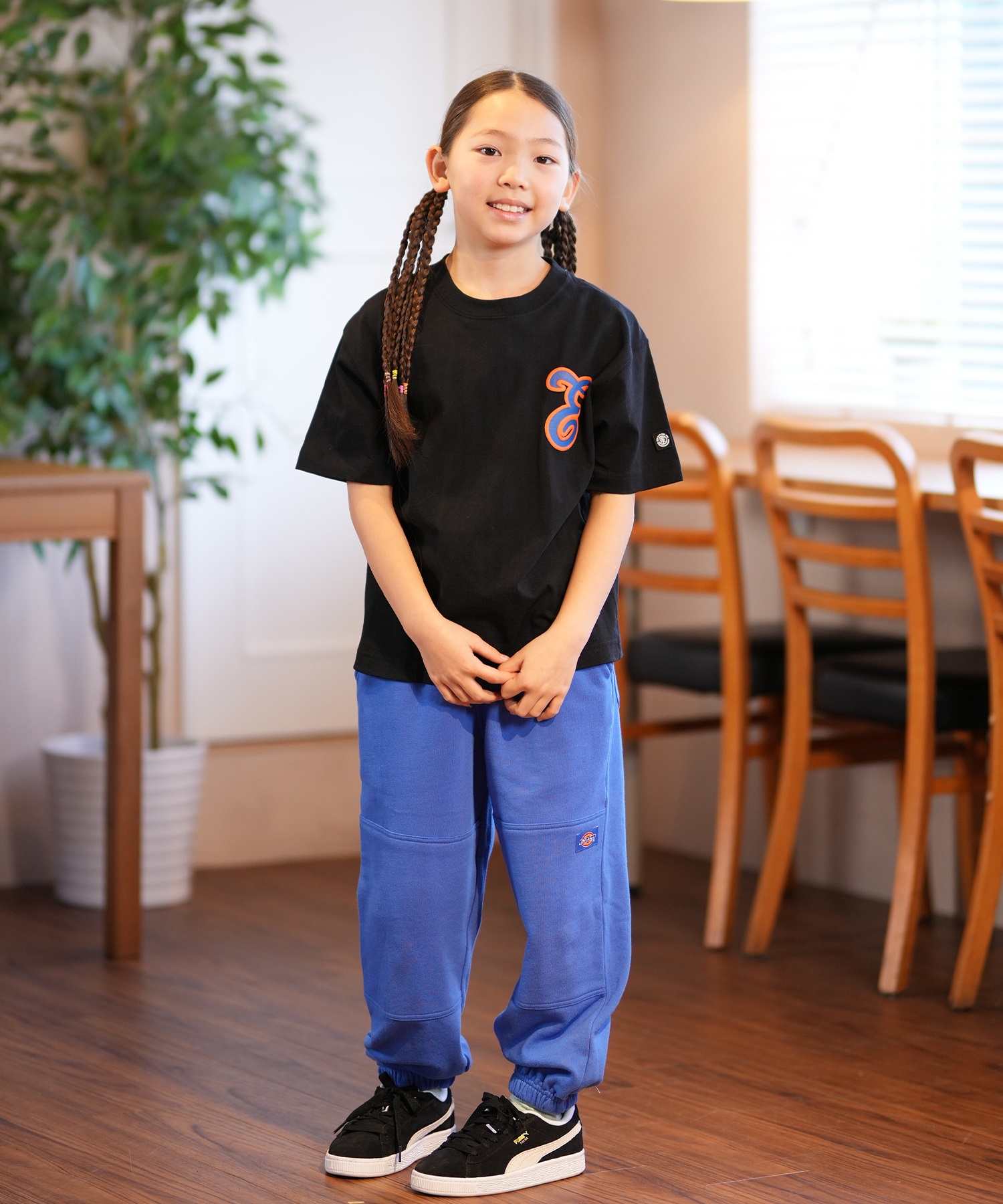 ELEMENT エレメント 半袖 Tシャツ キッズ バックプリント TEAM SS YOUTH BF025-238(BLU-130cm)