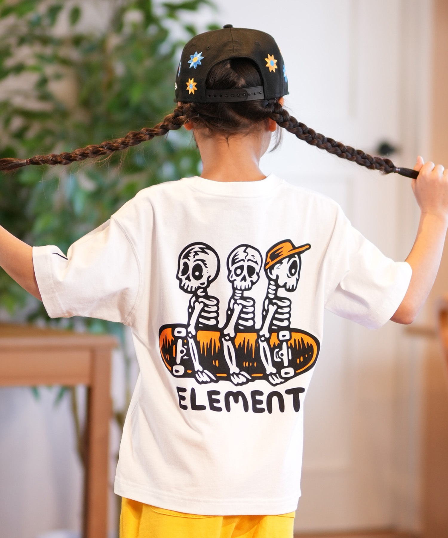 ELEMENT エレメント 半袖 Tシャツ キッズ バックプリント TIMBER 3 SS YOUTH BF025-241(FBK-130cm)
