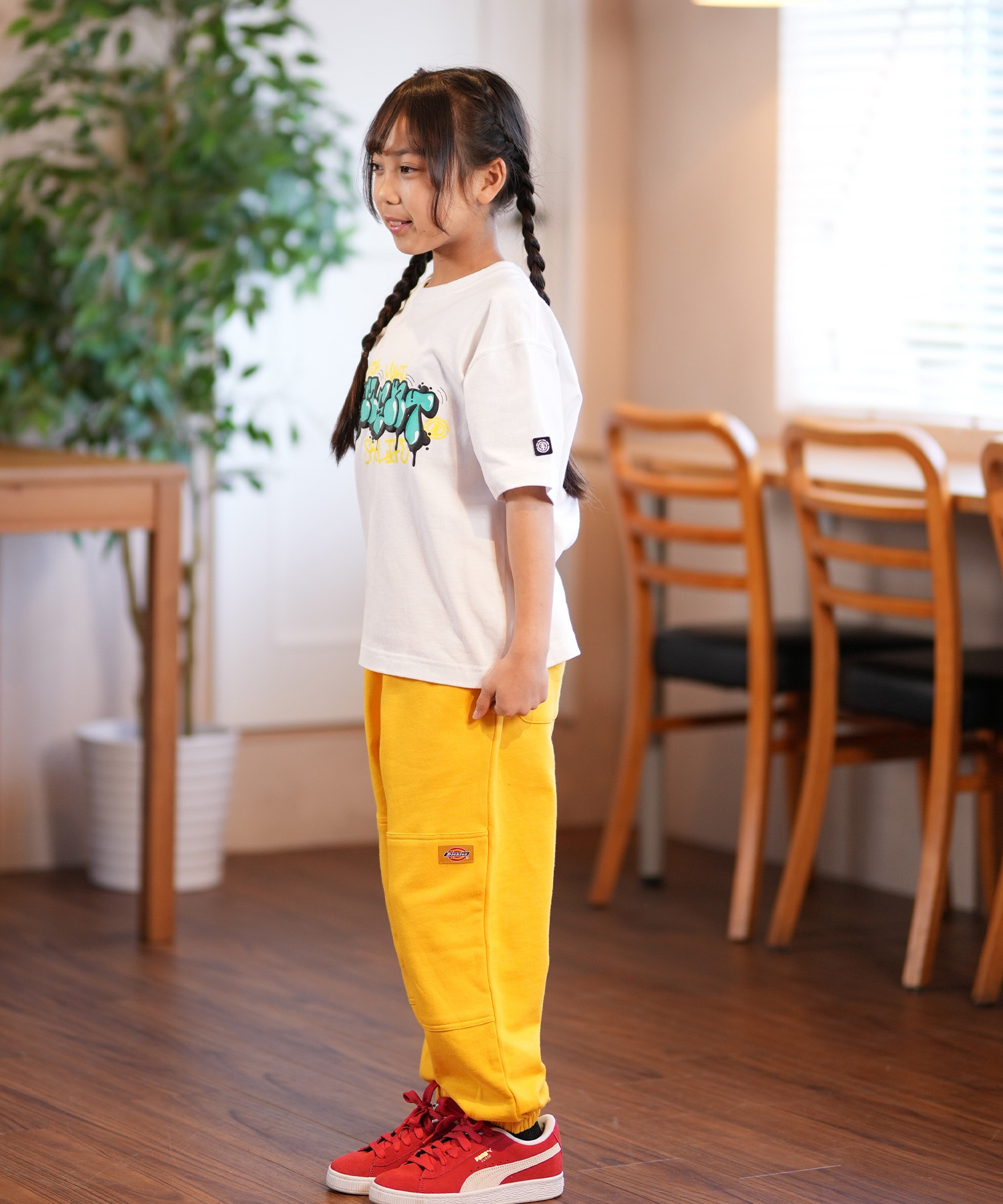 ELEMENT エレメント 半袖 Tシャツ キッズ プリント TAGGING SS YOUTH BF025-243(CHA-130cm)