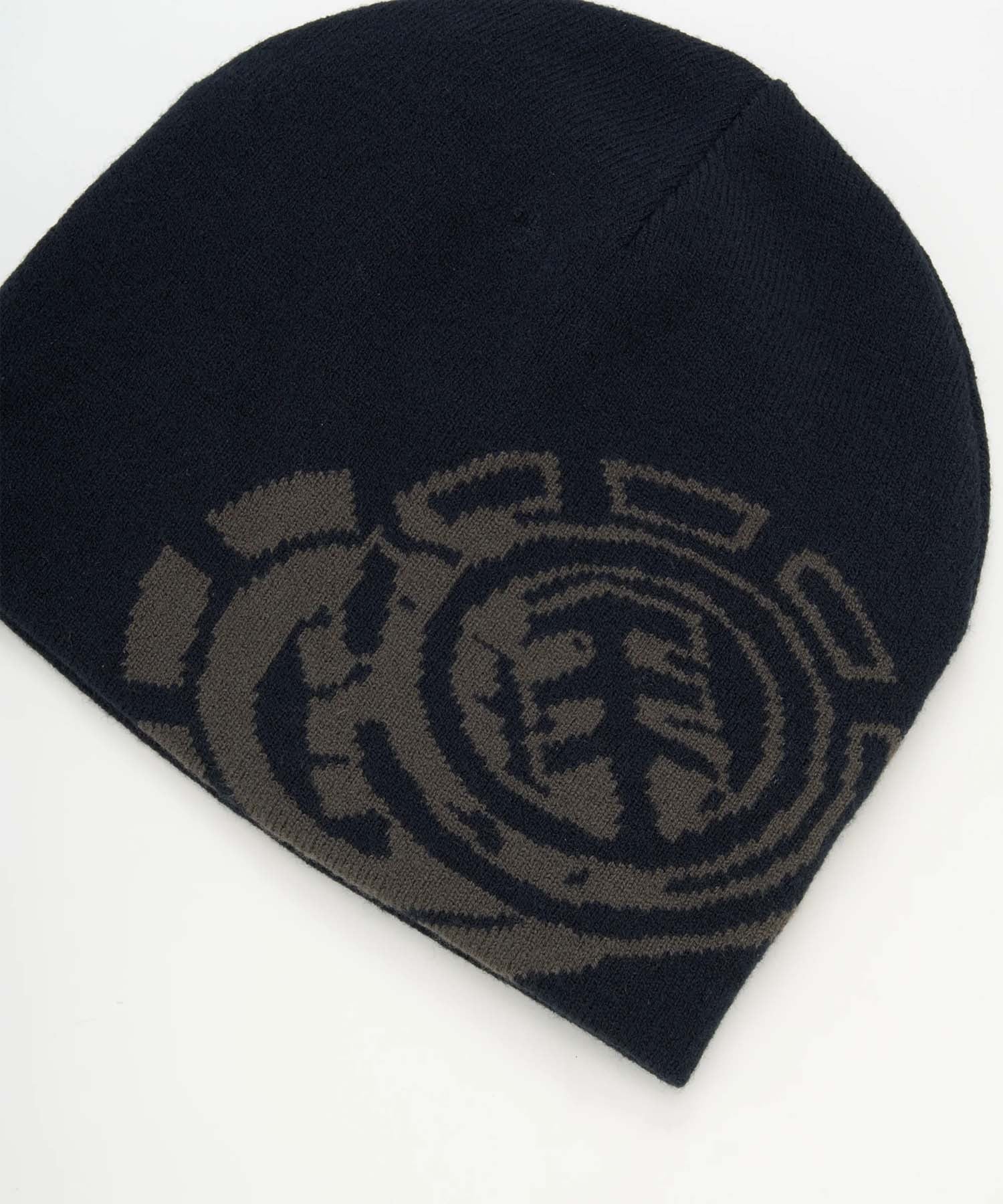 ELEMENT エレメント ニット帽 ビーニー ニットキャップ ロゴ NO FOLD DOUBLE ICON BF022-989(FBK-FREE)