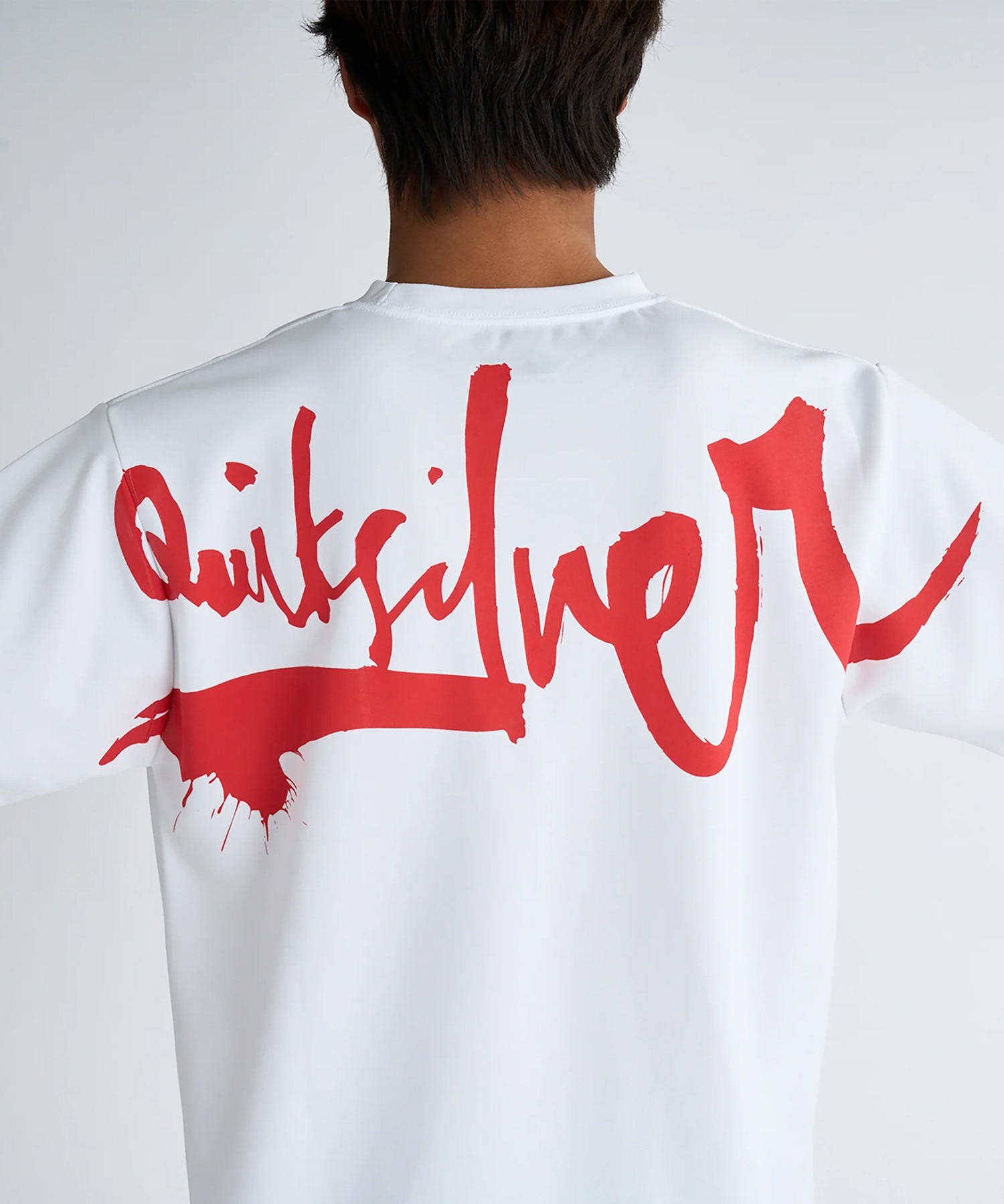 QUIKSILVER クイックシルバー ラッシュガード メンズ 半袖 Tシャツ バックプリント 水陸両用 UVカット QLY251019(WHT-M)