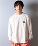 QUIKSILVER クイックシルバー ラッシュガード メンズ 長袖 Tシャツ ロンT バックプリント水陸両用 UVカット QLY251627M ムラサキスポーツ限定(WHT-M)
