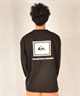 QUIKSILVER クイックシルバー ラッシュガード メンズ 長袖 Tシャツ ロンT バックプリント水陸両用 UVカット QLY251627M ムラサキスポーツ限定(WHT-M)