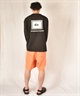QUIKSILVER クイックシルバー ラッシュガード メンズ 長袖 Tシャツ ロンT バックプリント水陸両用 UVカット QLY251627M ムラサキスポーツ限定(WHT-M)