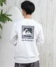 QUIKSILVER クイックシルバー ラッシュガード メンズ 長袖 Tシャツ ロンT バックプリント 水陸両用 UVカット QLY251628M ムラサキスポーツ限定(WHT1-M)