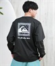 QUIKSILVER クイックシルバー ラッシュガード メンズ 長袖 Tシャツ ロンT バックプリント 水陸両用 UVカット QLY251628M ムラサキスポーツ限定(WHT1-M)