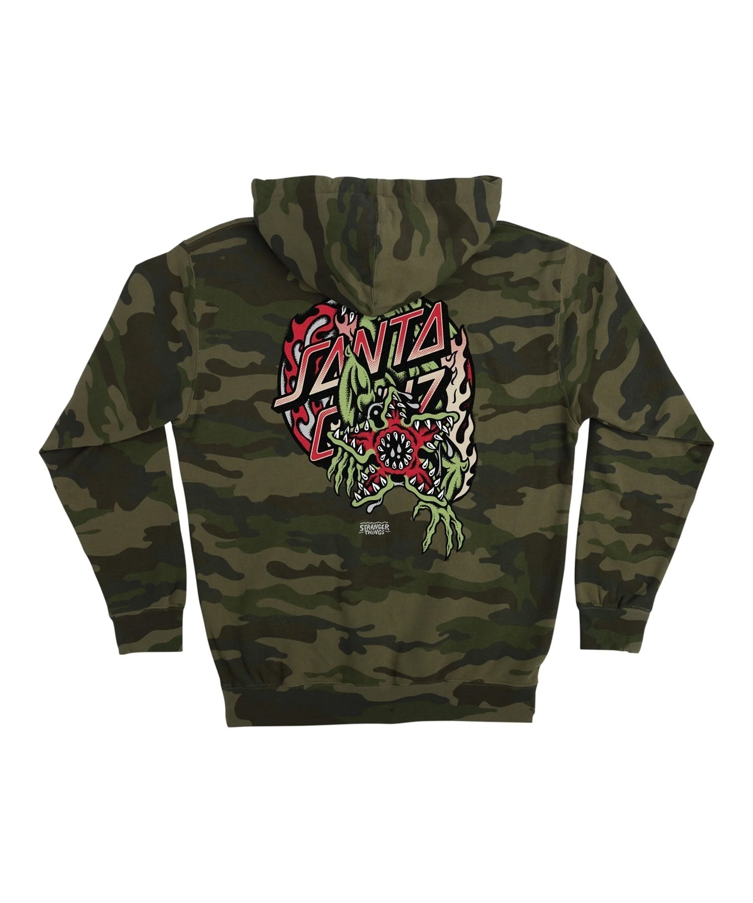 【11月10日発売】 SANTA CRUZ サンタクルーズ × STRANGER THINGS プルオーバー パーカー メンズ ST P OHOOD DEMOGORGON DOT 510255301(BLK-M)