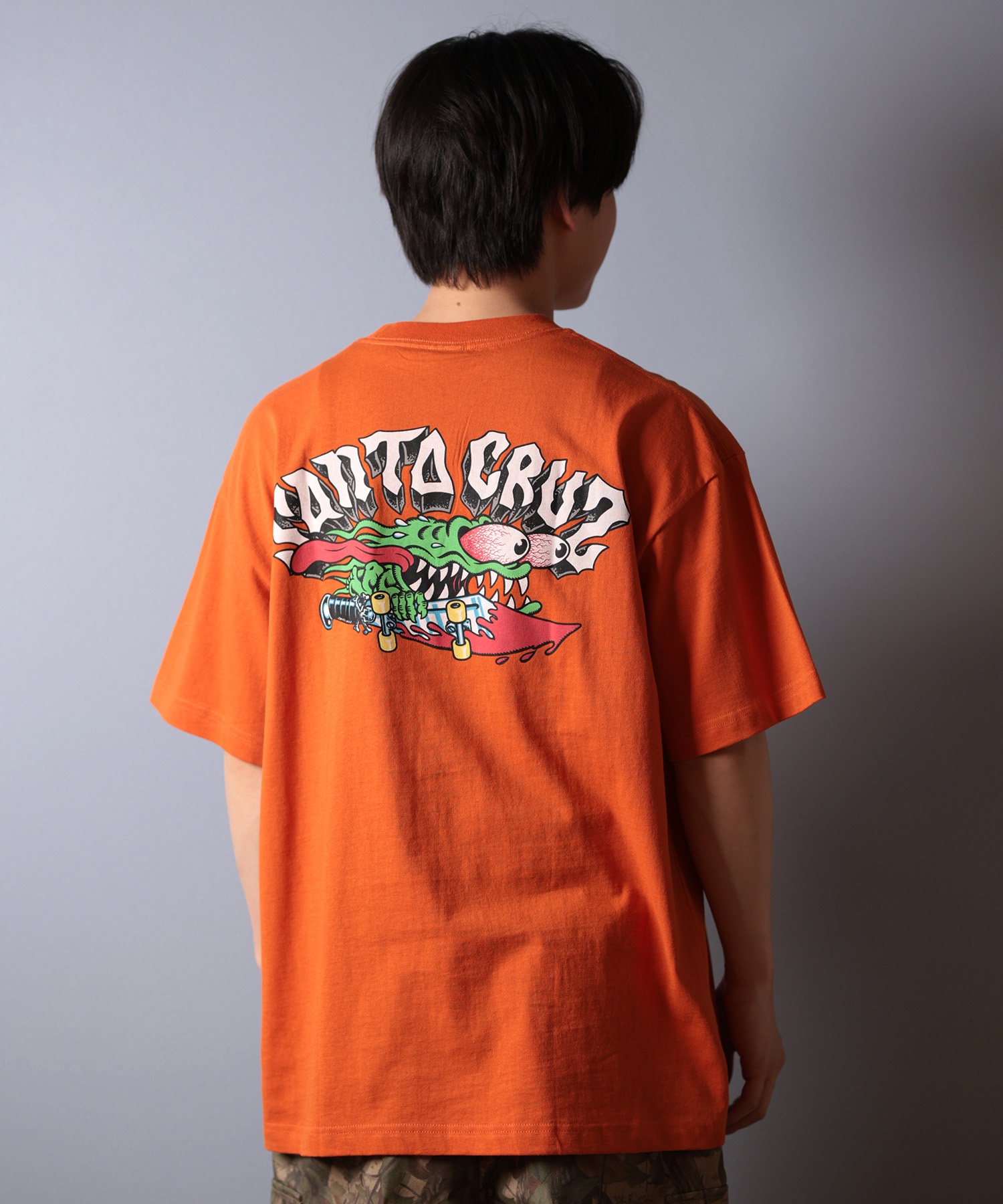 SANTACRUZ サンタクルーズ 半袖 Tシャツ メンズ バックプリント SLASHER 502252404 ムラサキスポーツ限定(WHITE-M)