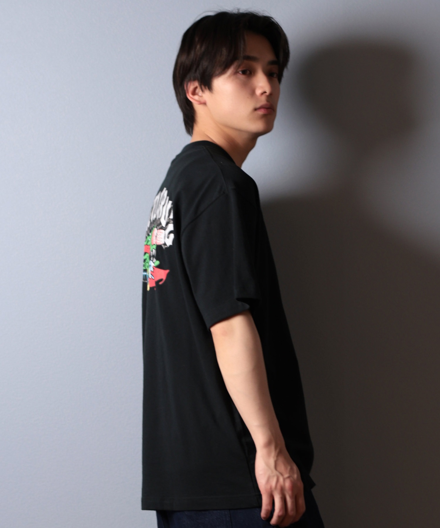 SANTACRUZ サンタクルーズ 半袖 Tシャツ メンズ バックプリント SLASHER 502252404 ムラサキスポーツ限定(WHITE-M)