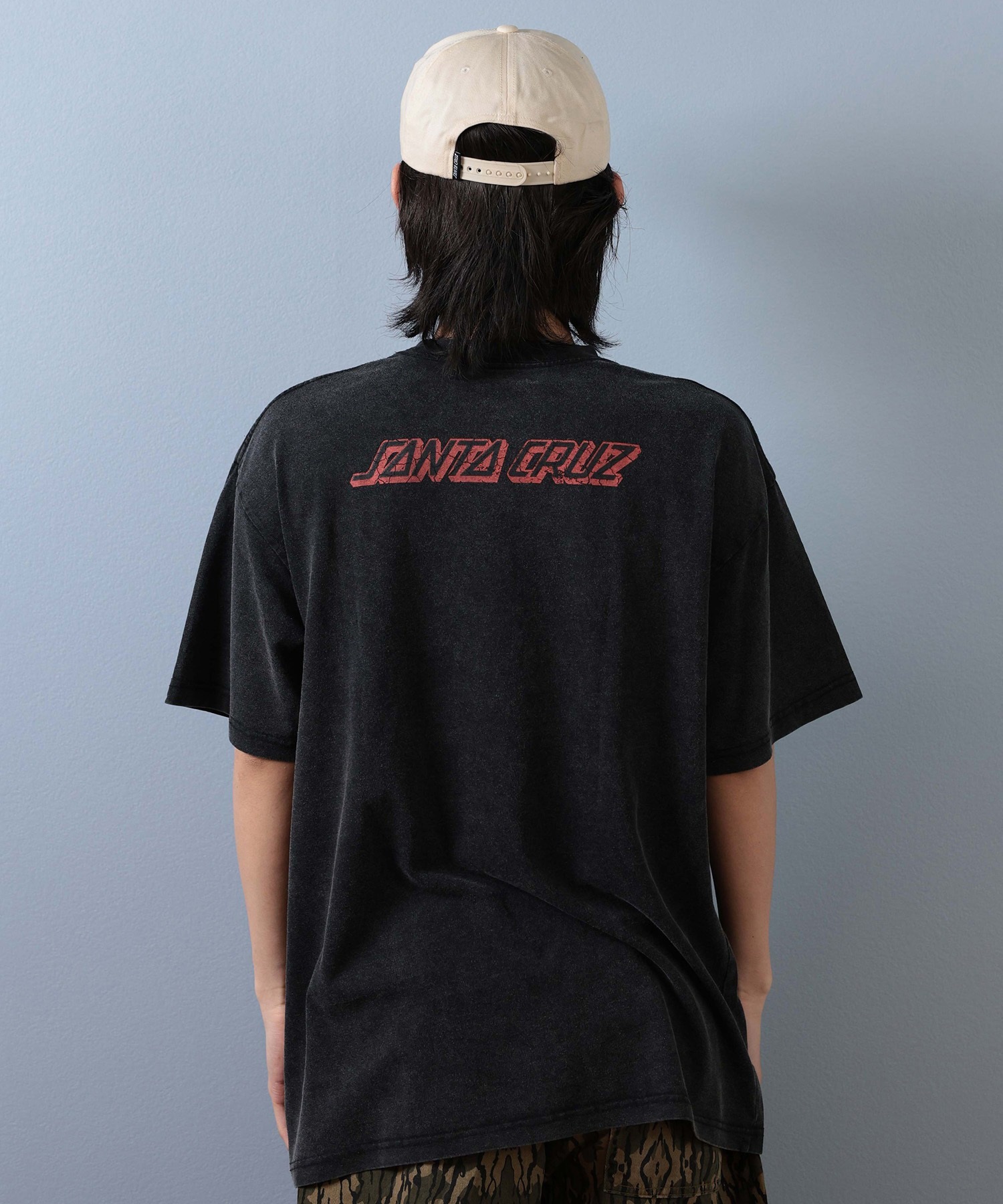 SANTACRUZ サンタクルーズ 半袖 Tシャツ メンズ フロントプリント バックプリント 502253411 ムラサキスポーツ限定(BLHND-M)