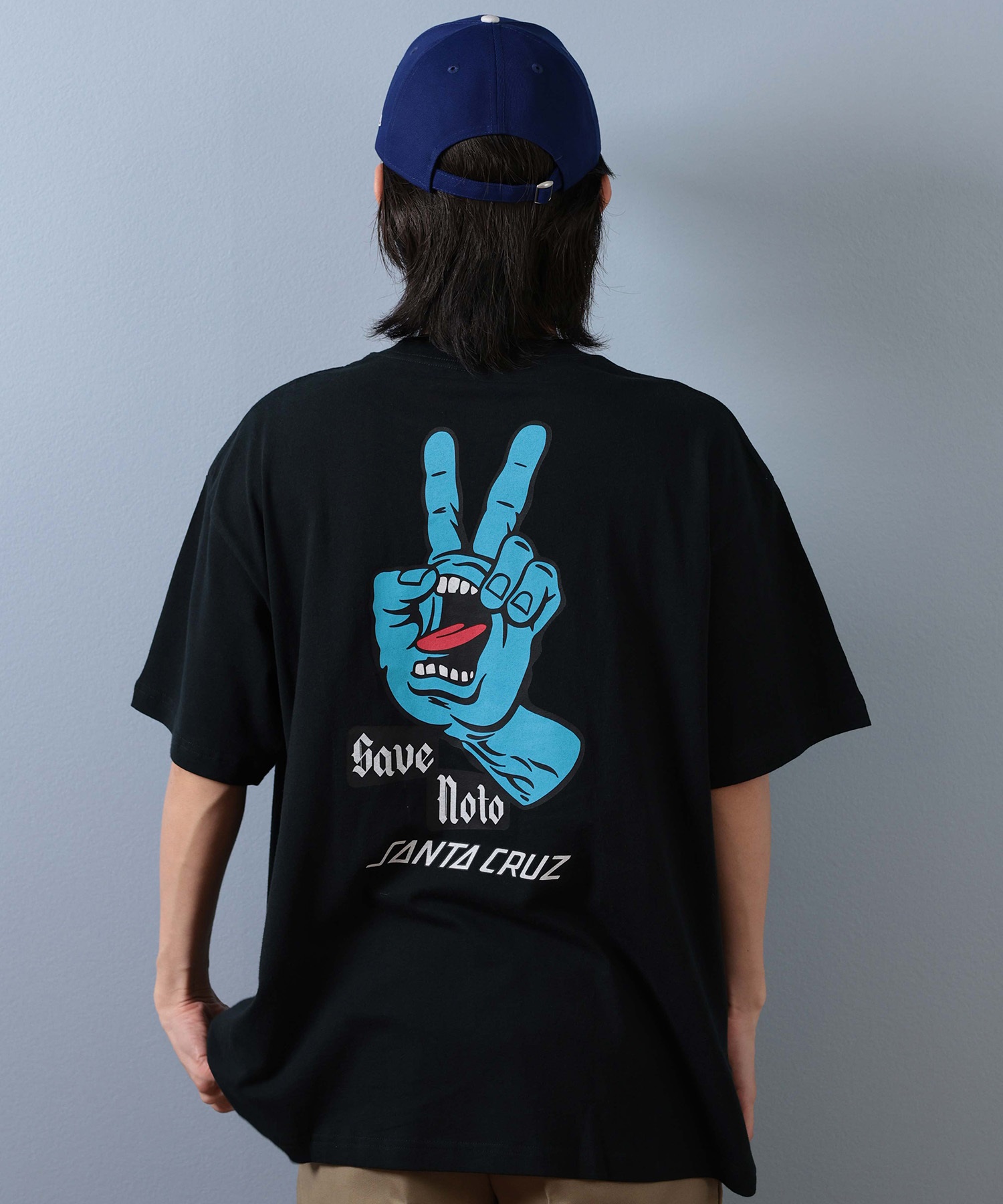 SANTA CRUZ サンタクルーズ 半袖 Tシャツ メンズ バックプリント PEACE FOR NOTO SS TEE 502253413 ムラサキスポーツ限定(WHITE-S)