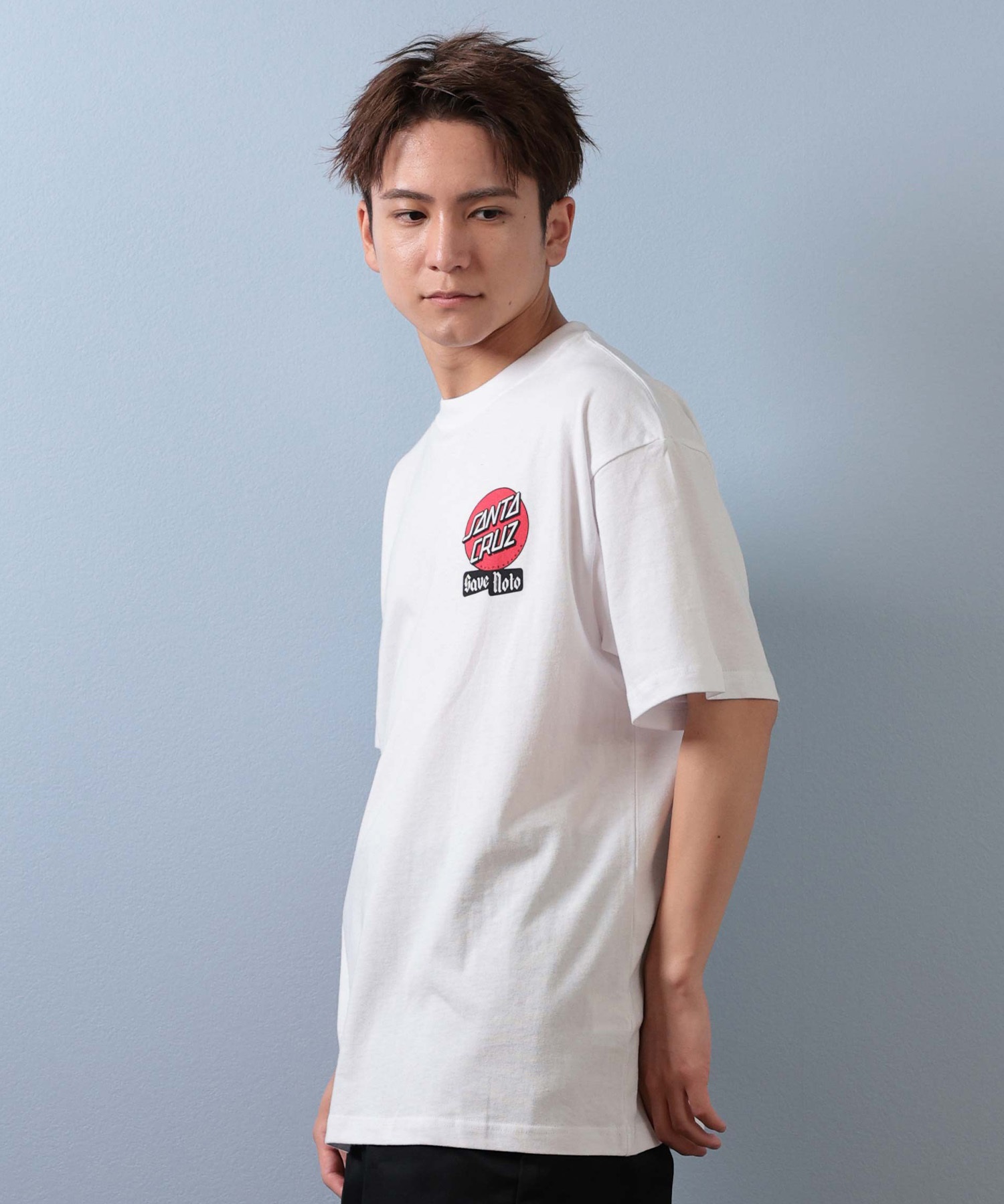 SANTA CRUZ サンタクルーズ 半袖 Tシャツ メンズ バックプリント PEACE FOR NOTO SS TEE 502253413 ムラサキスポーツ限定(WHITE-S)