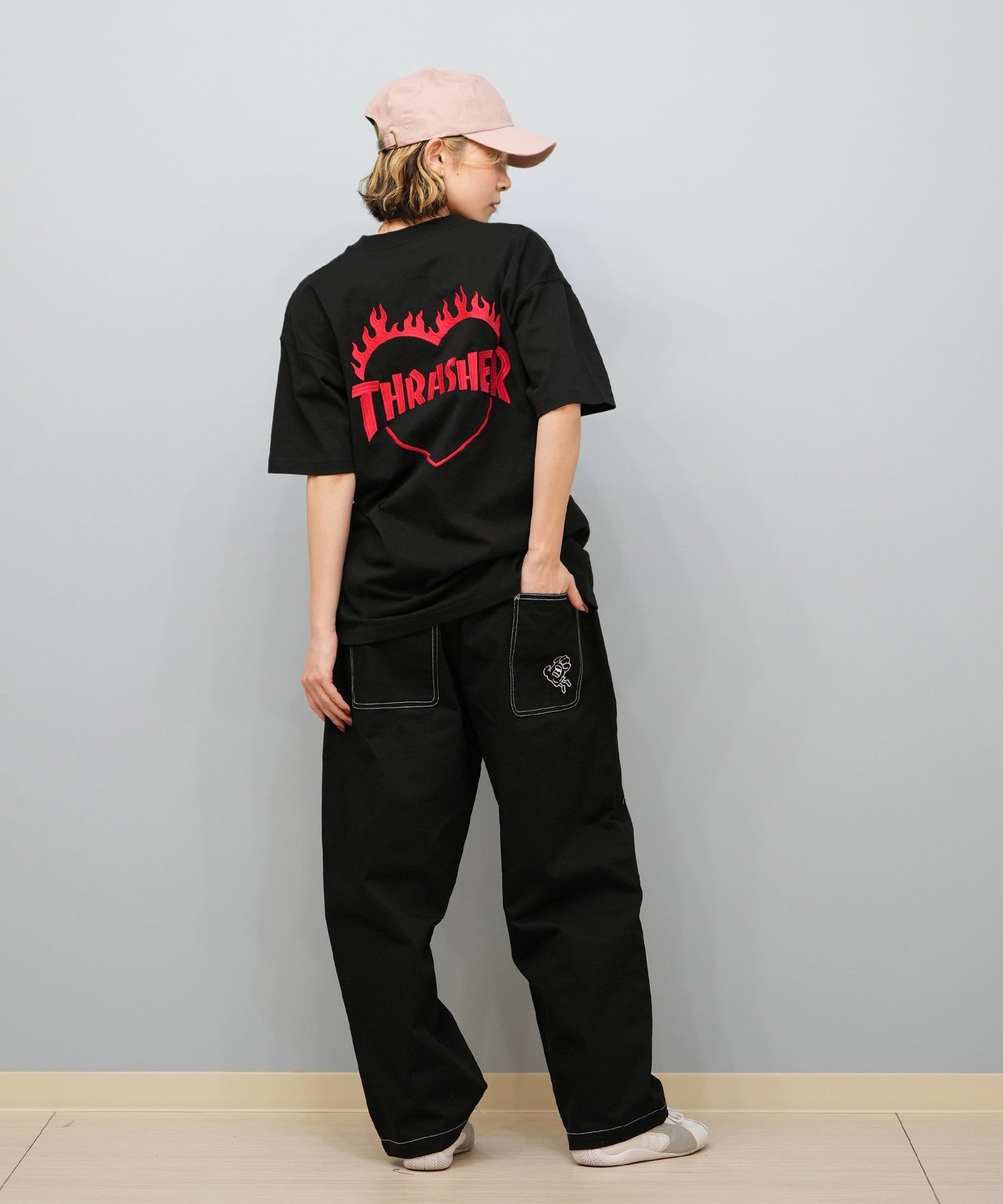 SANTACRUZ サンタクルーズ ロングパンツ レディース デニム イージーパンツ 502251531 ムラサキスポーツ限定(BKDSW-M)