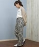 SANTACRUZ サンタクルーズ ロングパンツ レディース ヒョウ柄 レオパード柄 ゼブラ柄 チノ ワークパンツ 502254531(LEOBR-M)