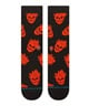 STANCE スタンス ソックス 靴下 STRANGE LOVE コラボモデル FALLIN IN SKULL CREW A545A25FAL#BLK(BLACK-L)