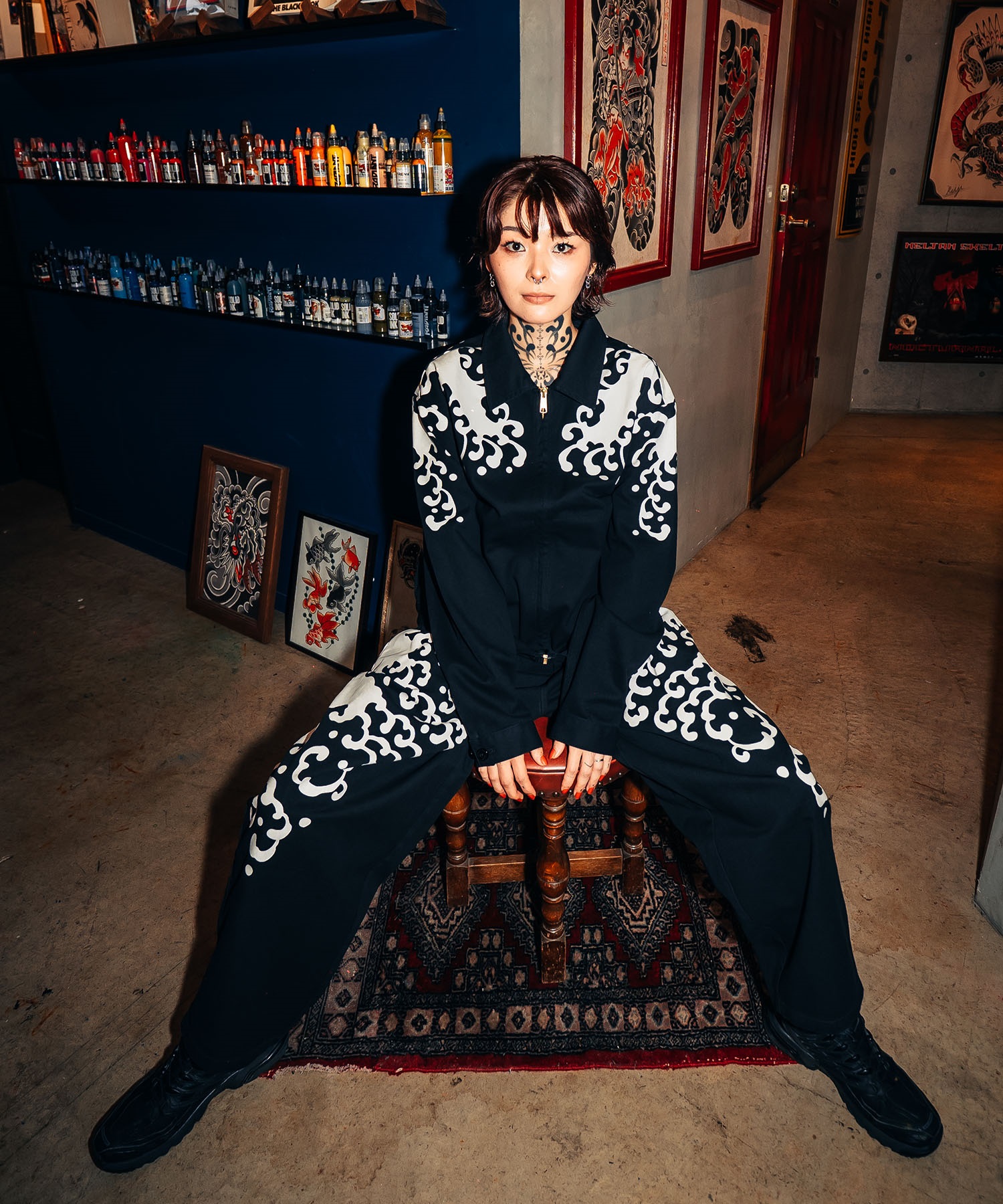 Dickies ディッキーズ ジャケット メンズ INSCRIBE TATTOO コラボモデル MS X INS WAVE PRINT JK 81560300(0003-M)