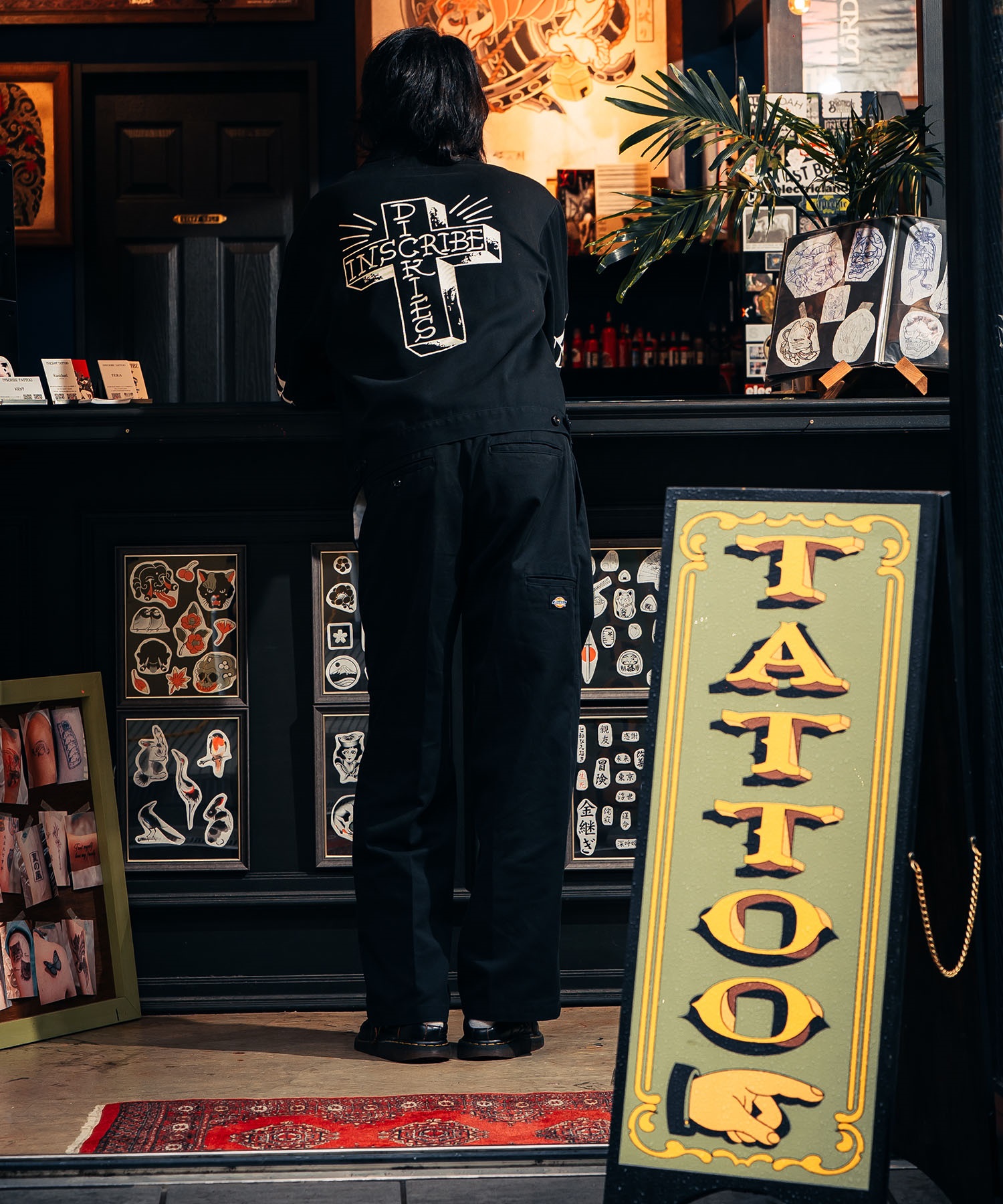 Dickies ディッキーズ ジャケット メンズ INSCRIBE TATTOO コラボモデル MS X INS CROSS PRINT JK 81560400(0003-M)