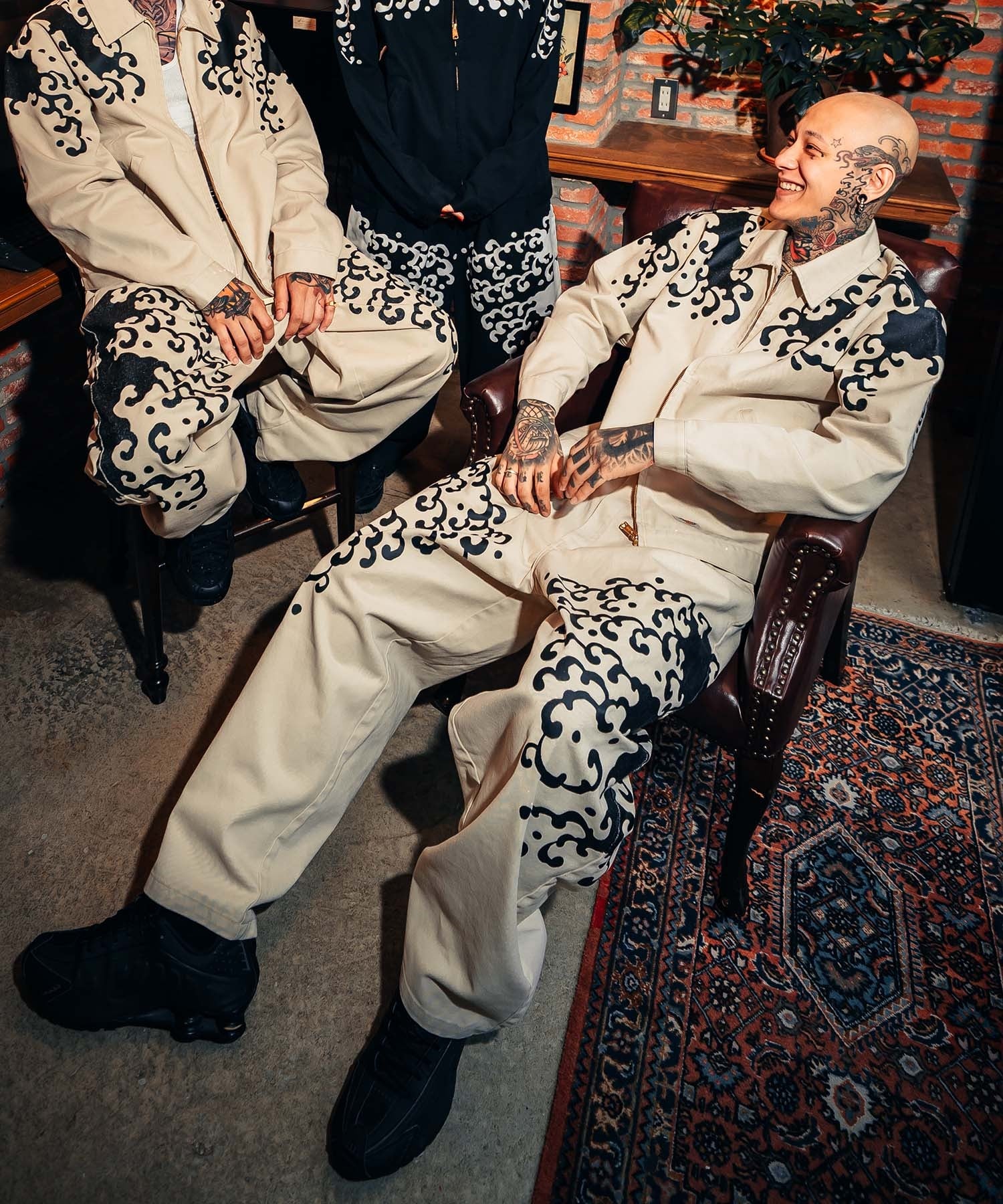 Dickies ディッキーズ ロングパンツ メンズ INSCRIBE TATTOO コラボモデル MS X INS WAVE PRINT PT 81560500(0003-M)