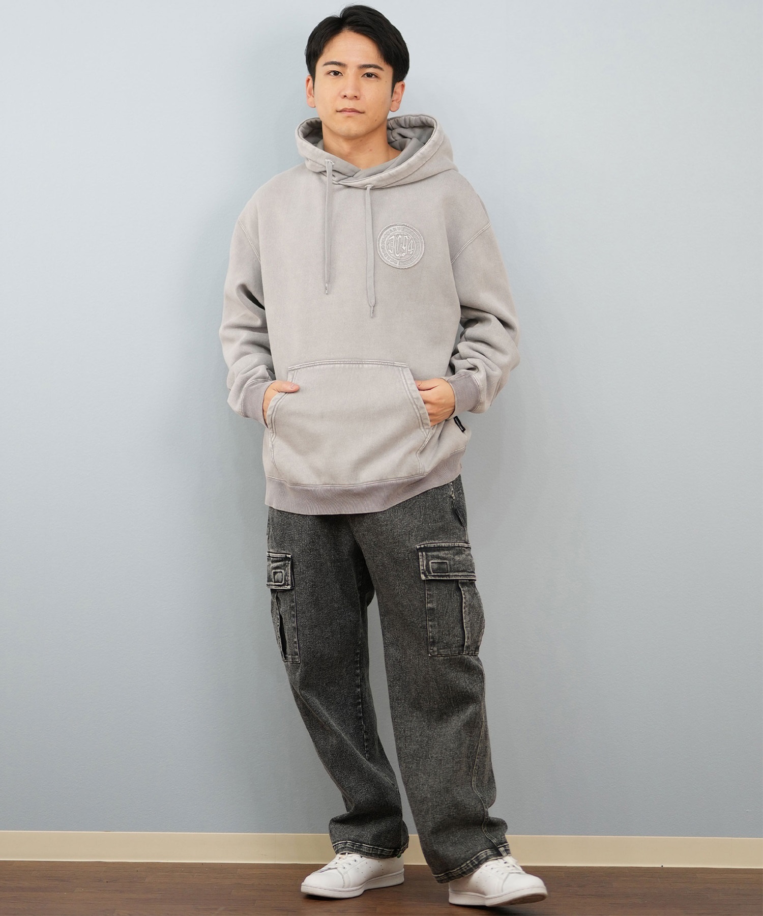 DC ディーシー プルオーバー パーカー メンズ バックプリント 25 HIDDEN PH パーカー DPO254038(BKB-M)