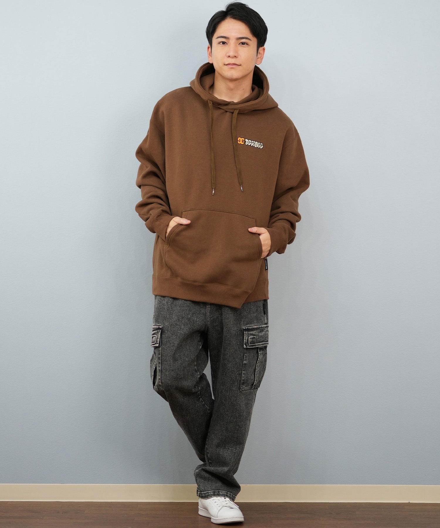 DC ディーシー プルオーバー パーカー メンズ バックプリント 25 SK CREW PH パーカー DPO254041(BLK-M)