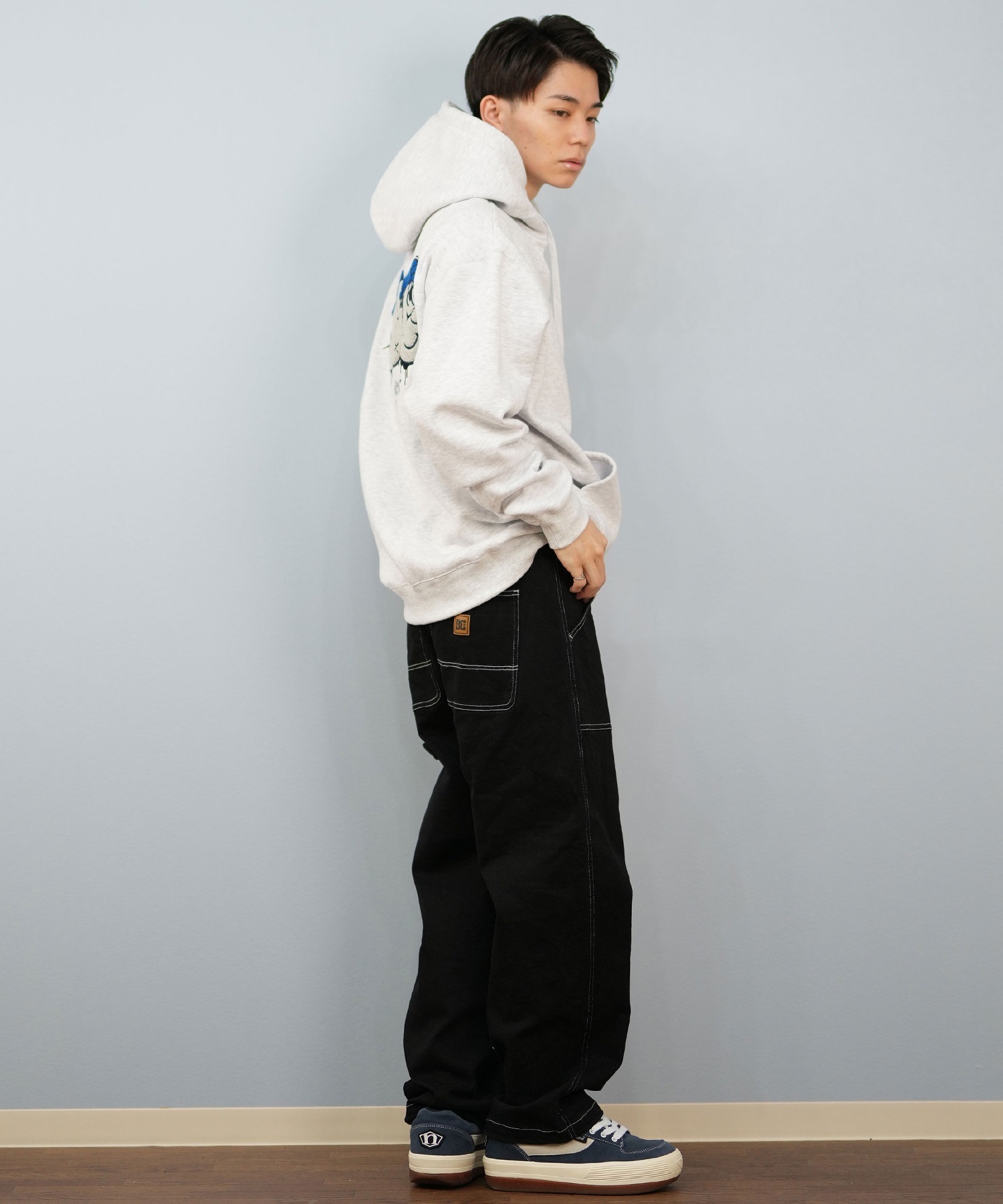 DC ディーシー プルオーバー パーカー メンズ バックプリント 25 SK CREW PH パーカー DPO254041(BLK-M)