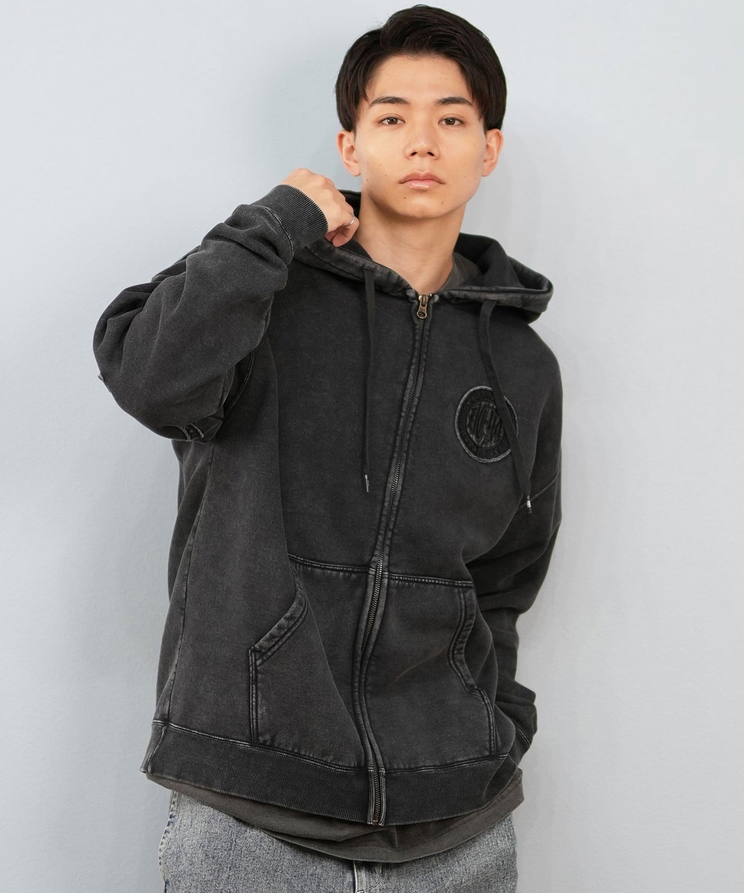 DC ディーシー ジップアップ パーカー メンズ 25 HIDDEN ZH パーカー DZP254037(BKB-M)