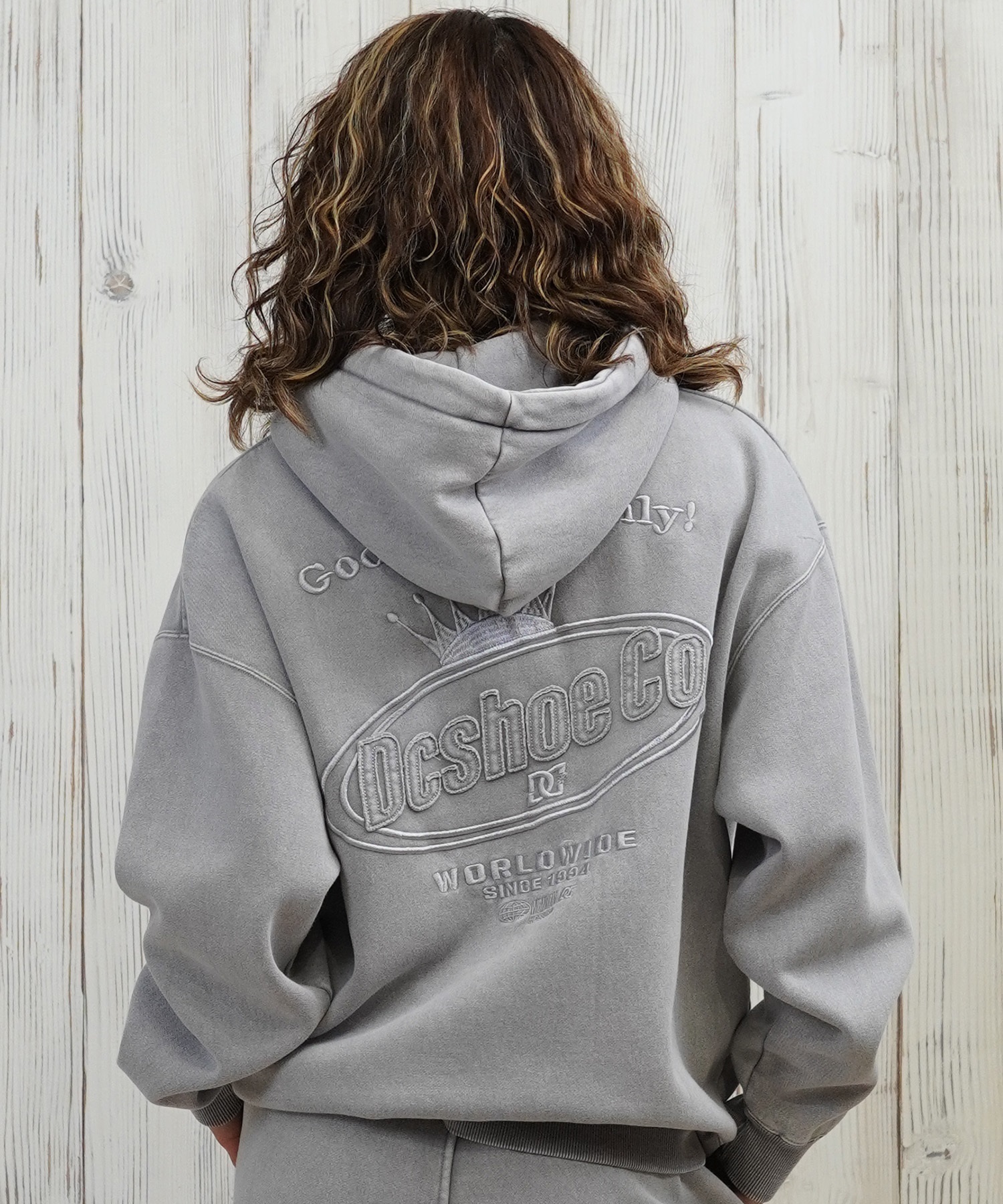 DC ディーシー プルオーバー パーカー レディース クロップド丈 ショート丈 裏起毛 LPO254308(BES-M)